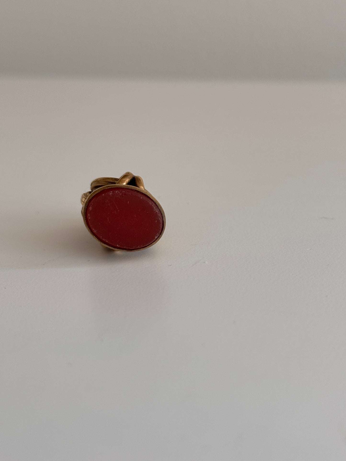 Antique 19c Carnelian Gold Fill Wax Seal Stamp Fob Victorian