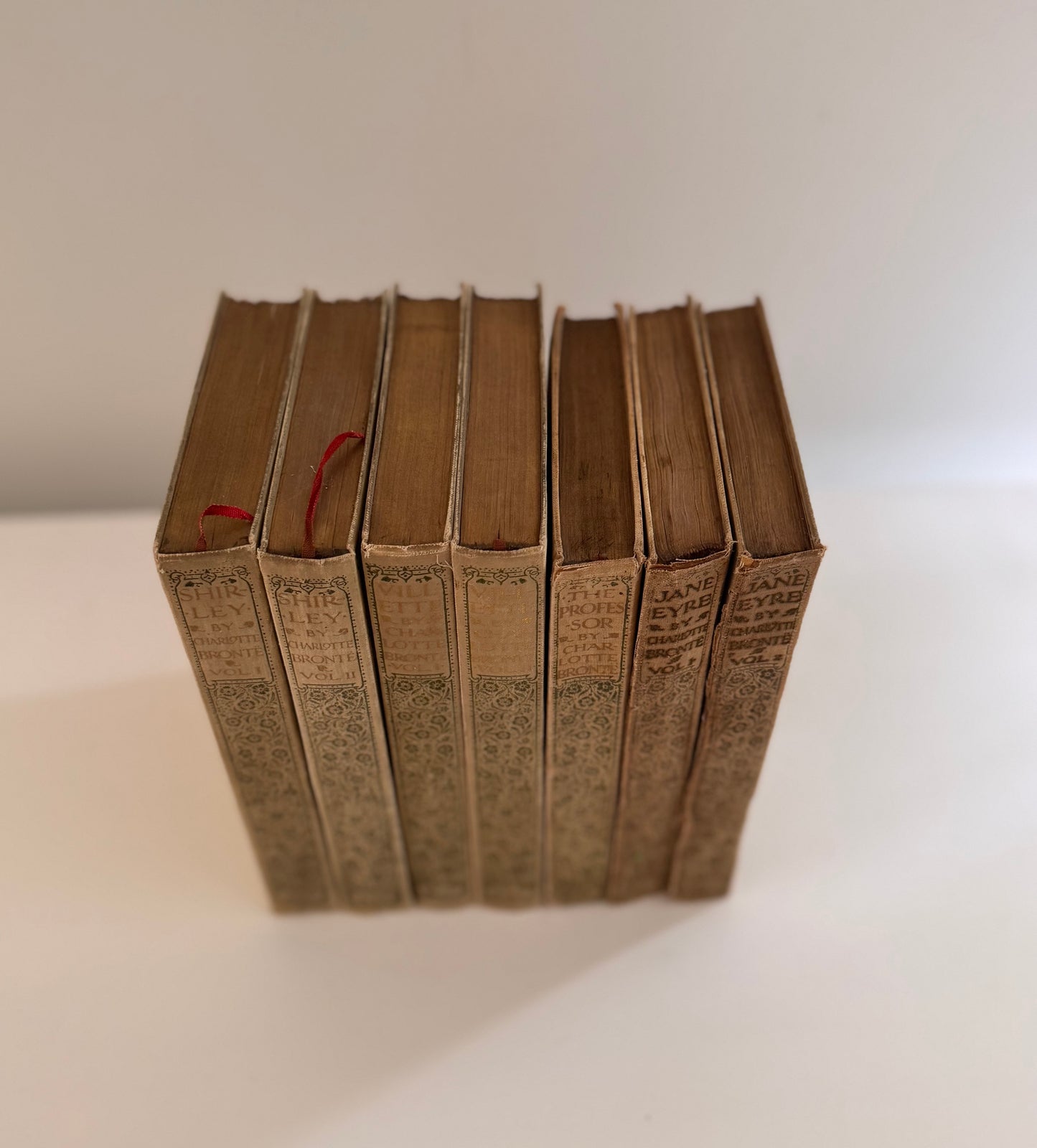 Antique Charlotte Bronte Book Set 1905 JM Dent Edmund Dulac Illustrated