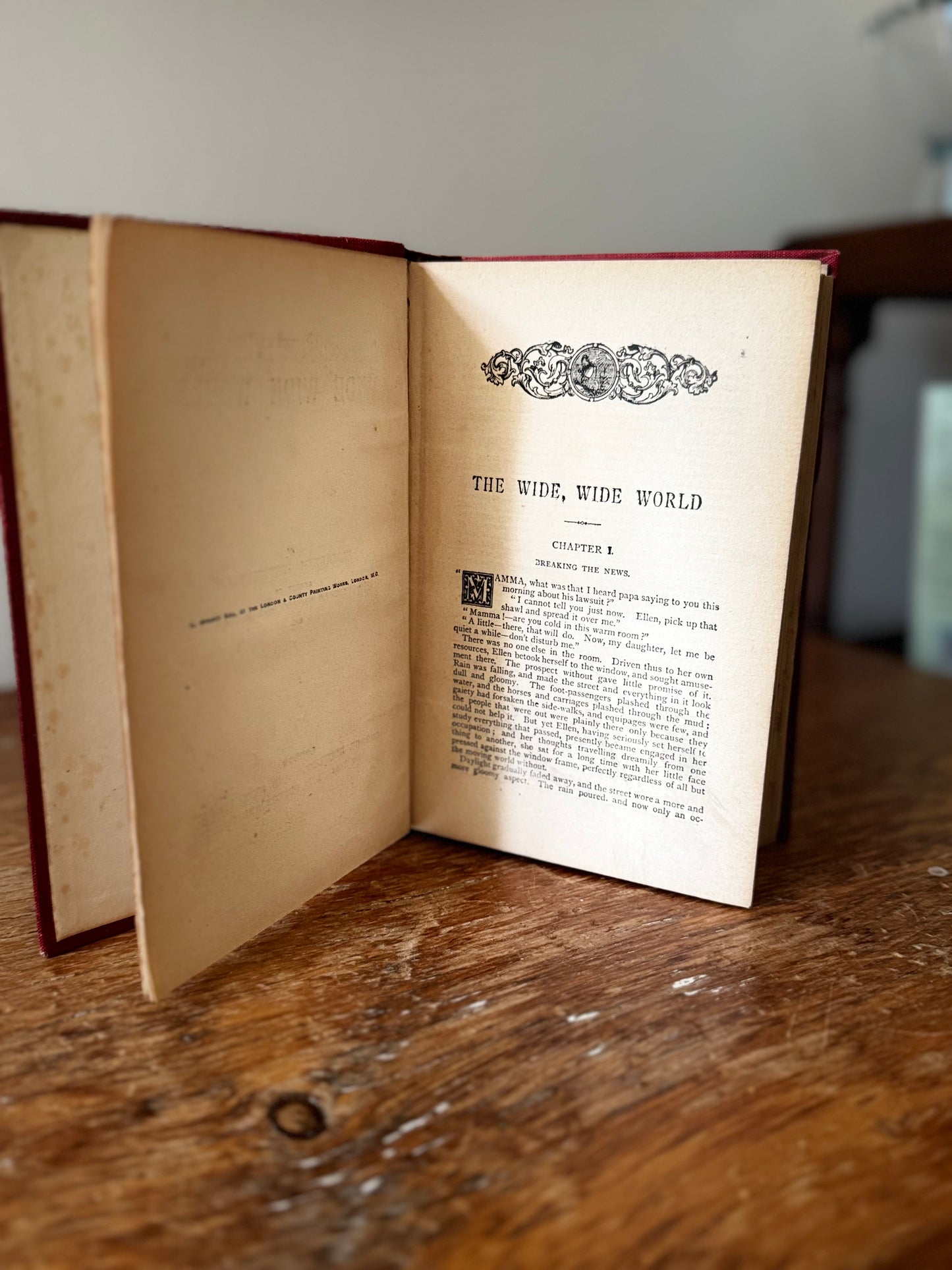 The Wide Wide World by Elizabeth Wetherell
George Rutledge & Co Publishing, London, c1900