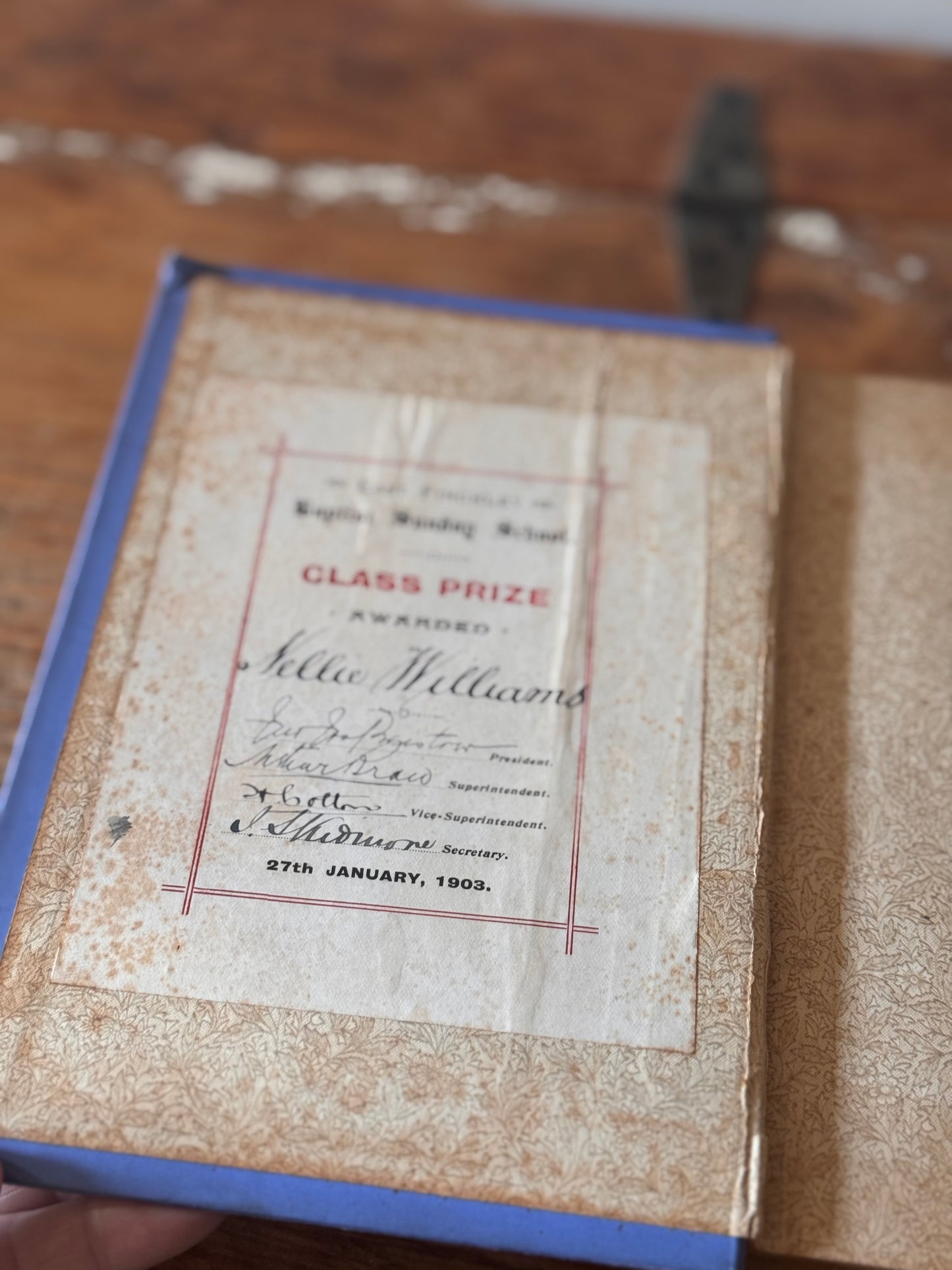 Antique Decorative Victorian Book Loveday’s History by Lucy Ellen Guernsey 1900s