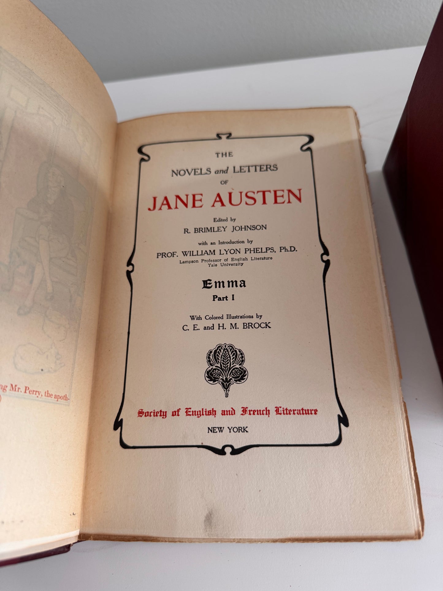 Antique Jane Austen Book Set 6 Volumes Manydown Edition 1907 Northanger Abbey Persuasion Emma