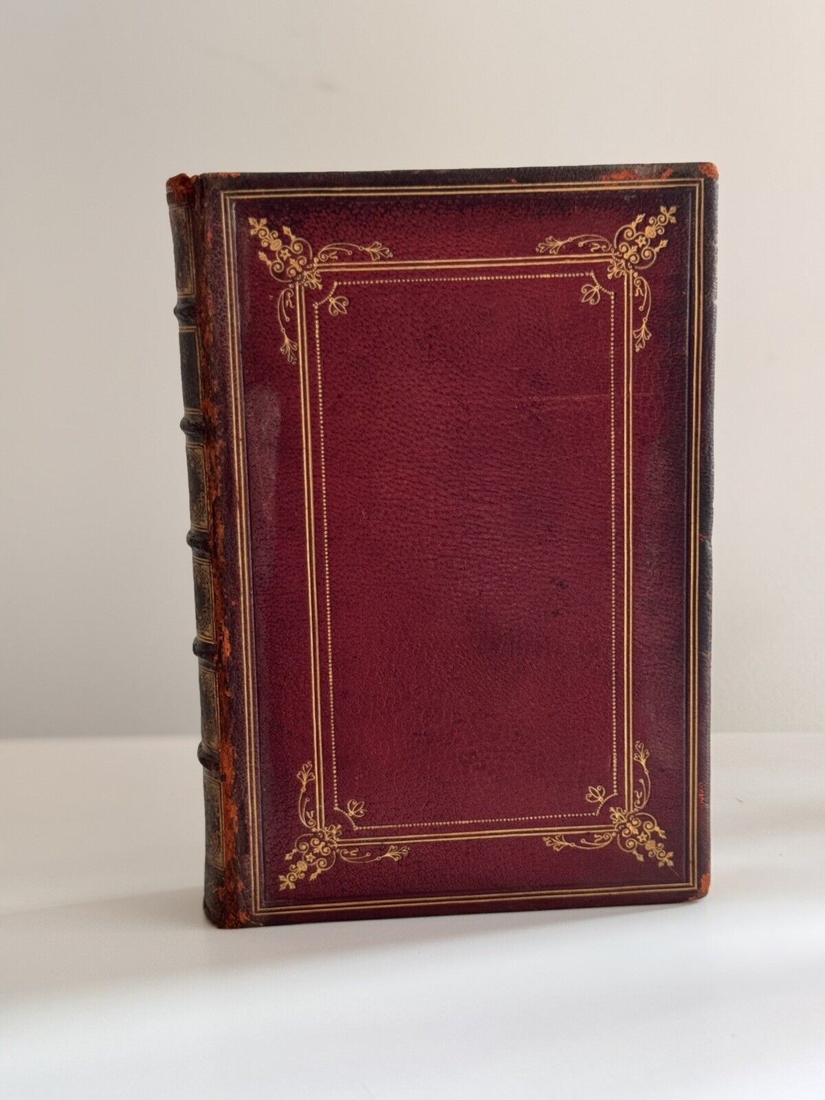 Antique 19c The Poems Of Felicia Hemans Fore-Edge Painting 1830s Book London