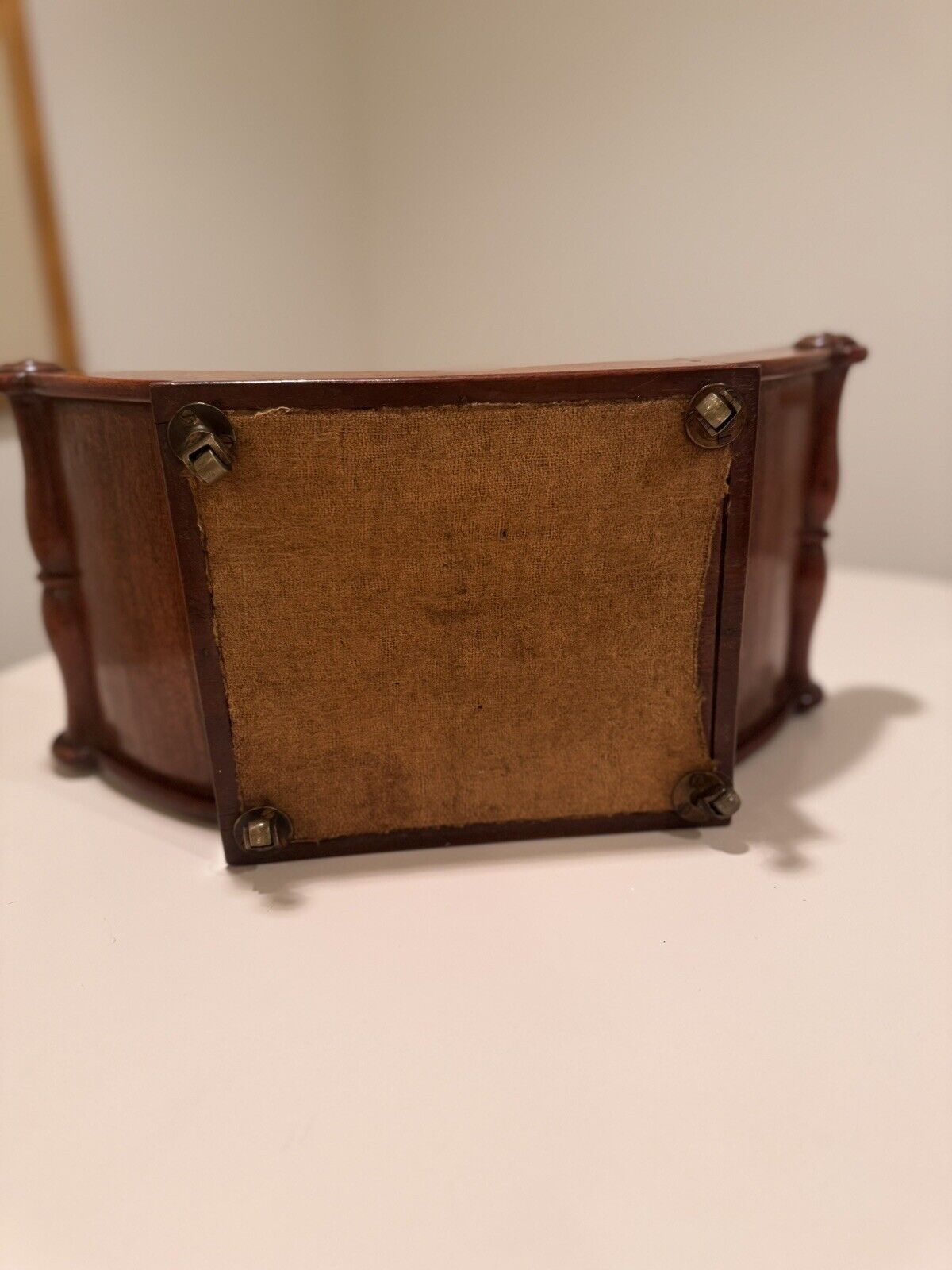 Antique Georgian Cheese Coaster George III Mahogany Brass 19c Wood