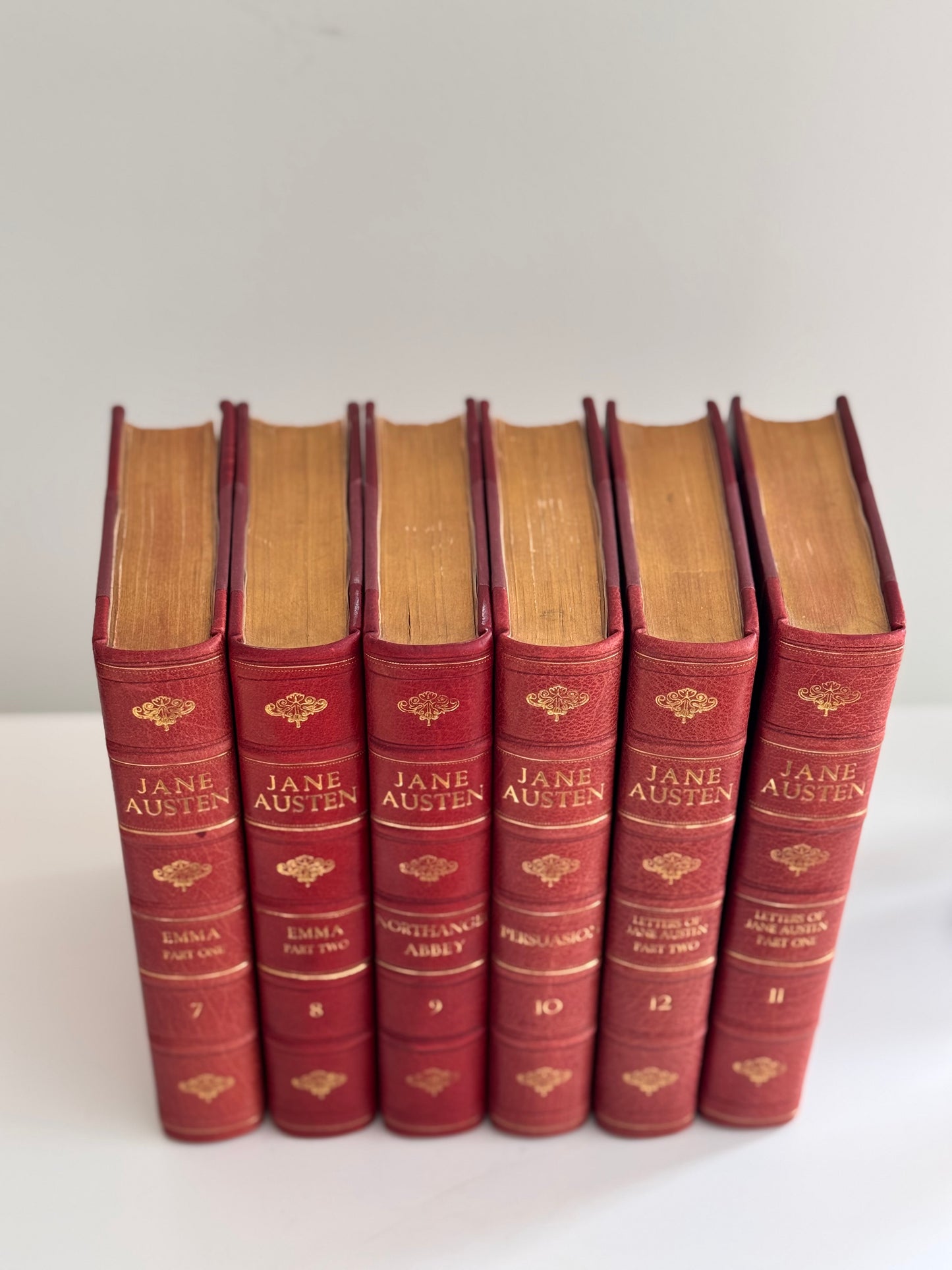 Antique Jane Austen Book Set 6 Volumes Manydown Edition 1907 Northanger Abbey Persuasion Emma