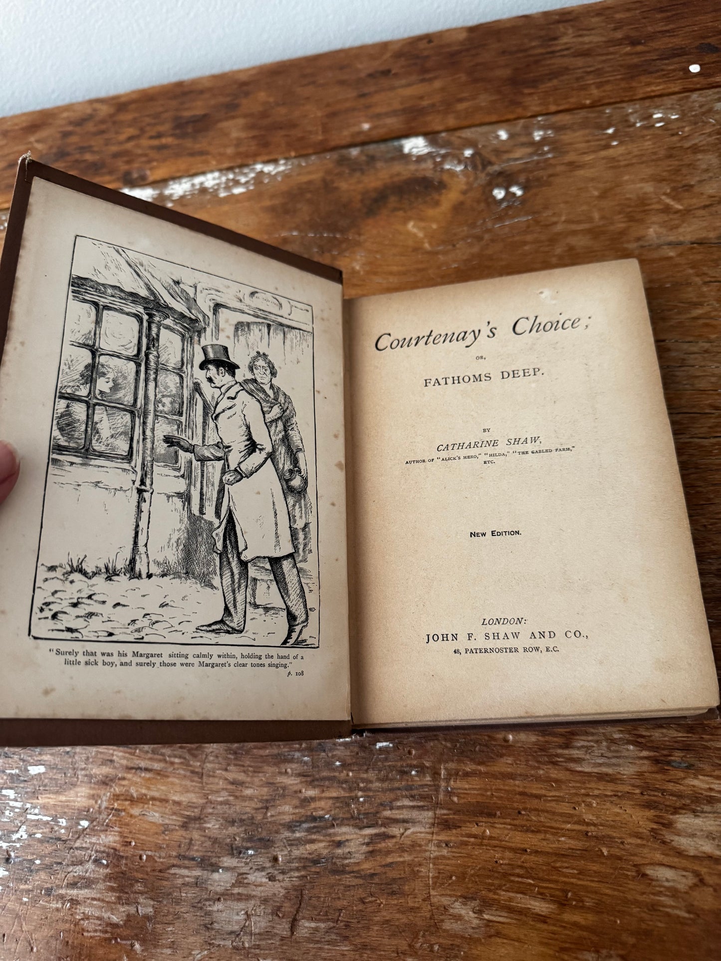 Antique Courtenay’s Choice by Catherine Shaw, John F. Shaw 1901 Book