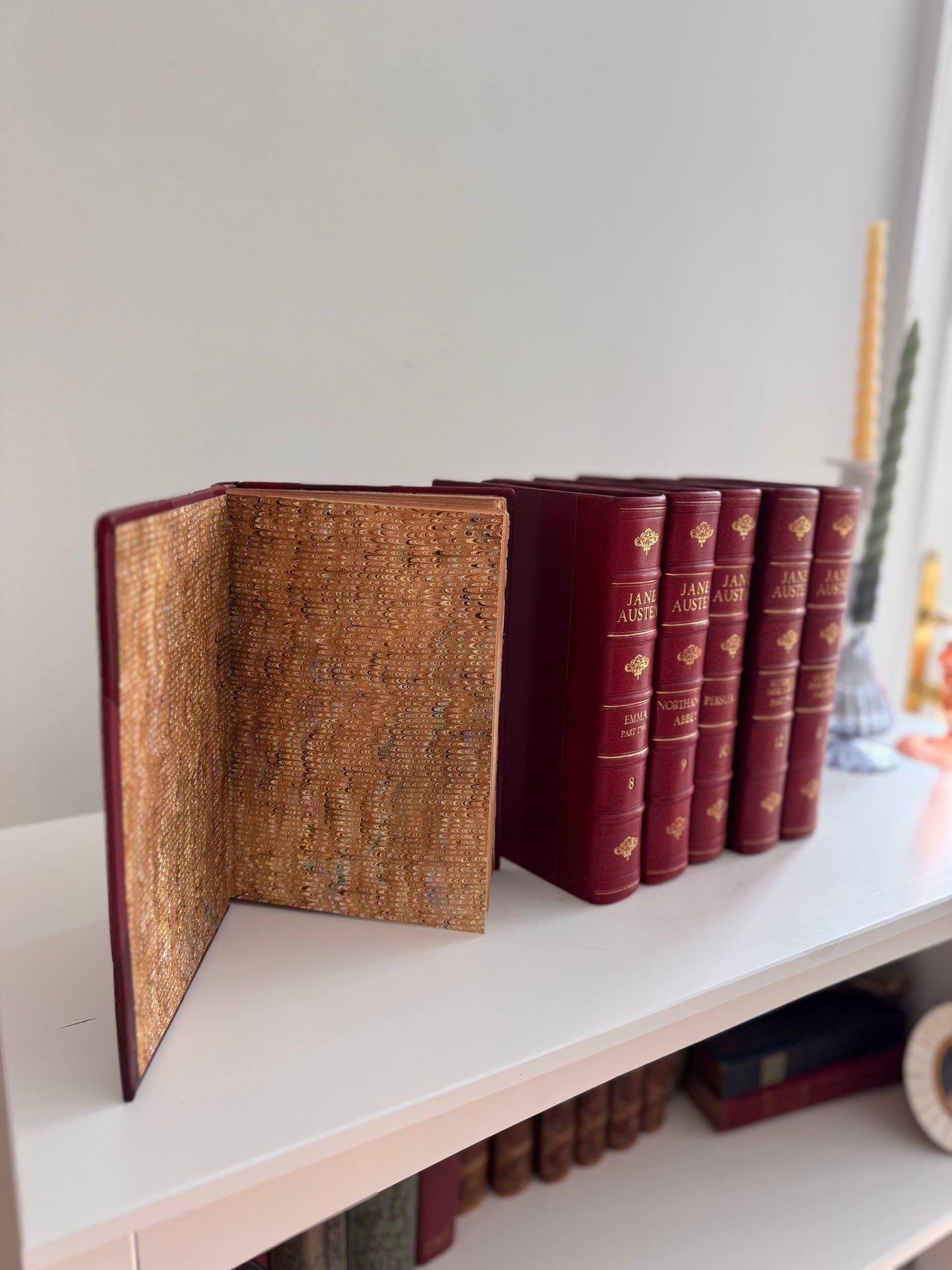 Antique Jane Austen Book Set 6 Volumes Manydown Edition 1907 Northanger Abbey Persuasion Emma