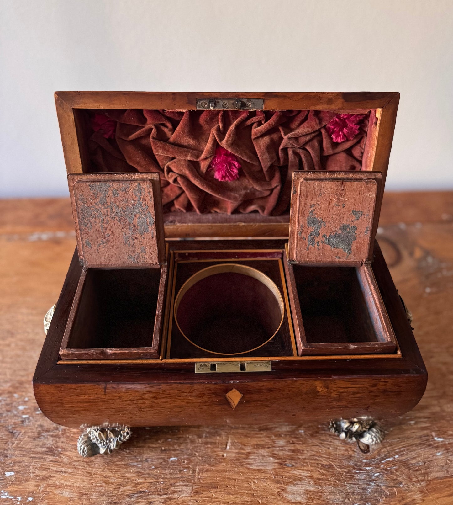 Antique Regency Mahogany Sarcophagus Tea Caddy circa 1820