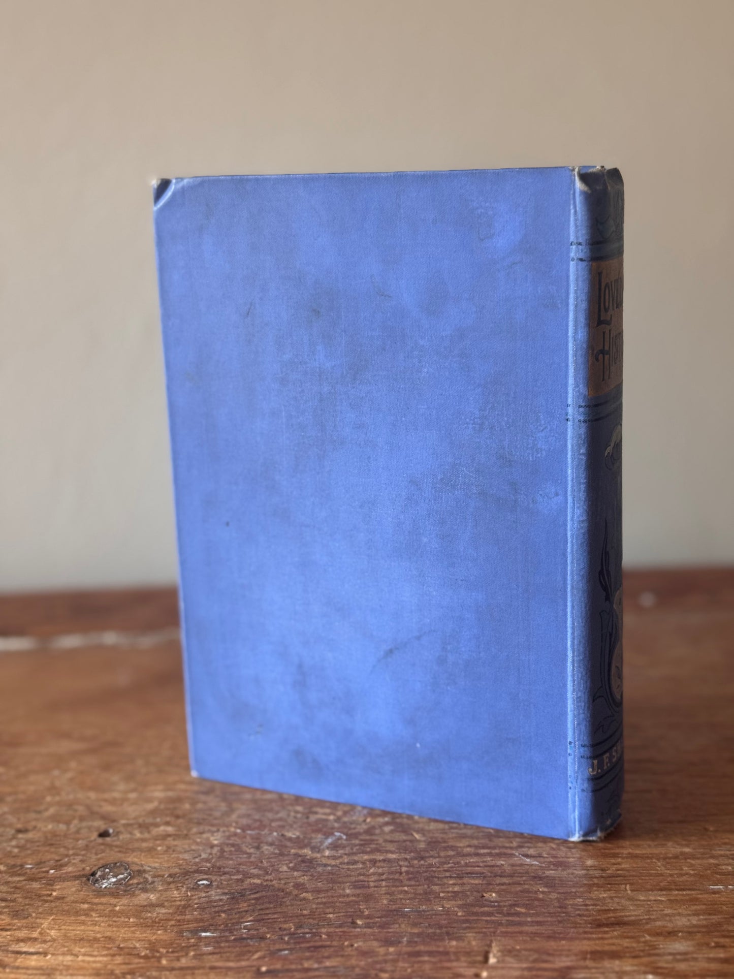 Antique Decorative Victorian Book Loveday’s History by Lucy Ellen Guernsey 1900s
