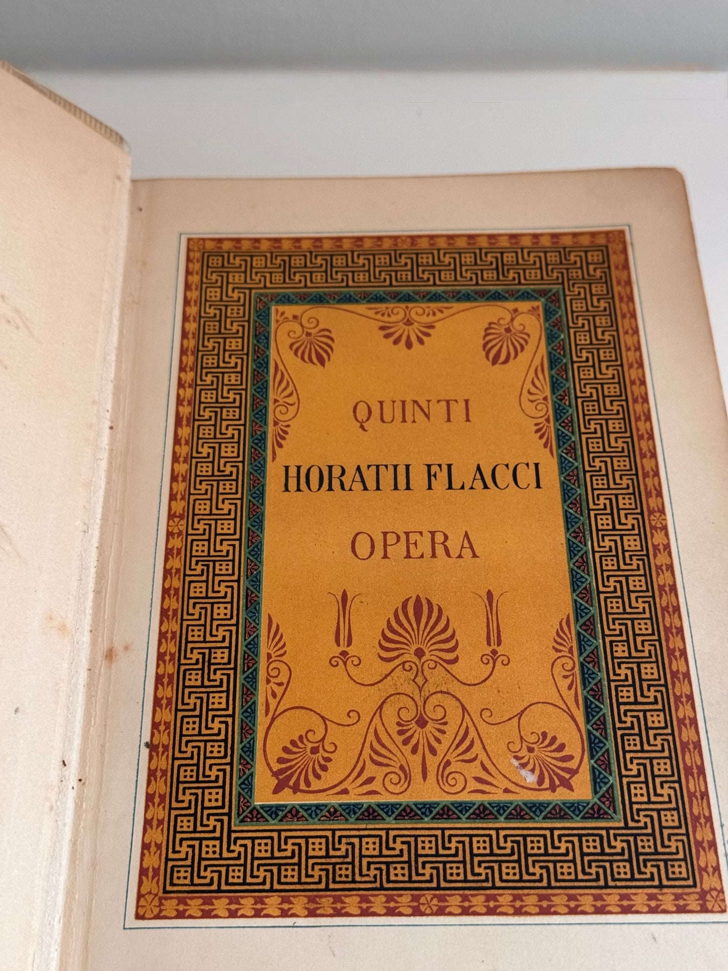 1849 Horatius Quintus Flacuss Rev. Henry Hart Milman Antique Book Gauffered Gilt