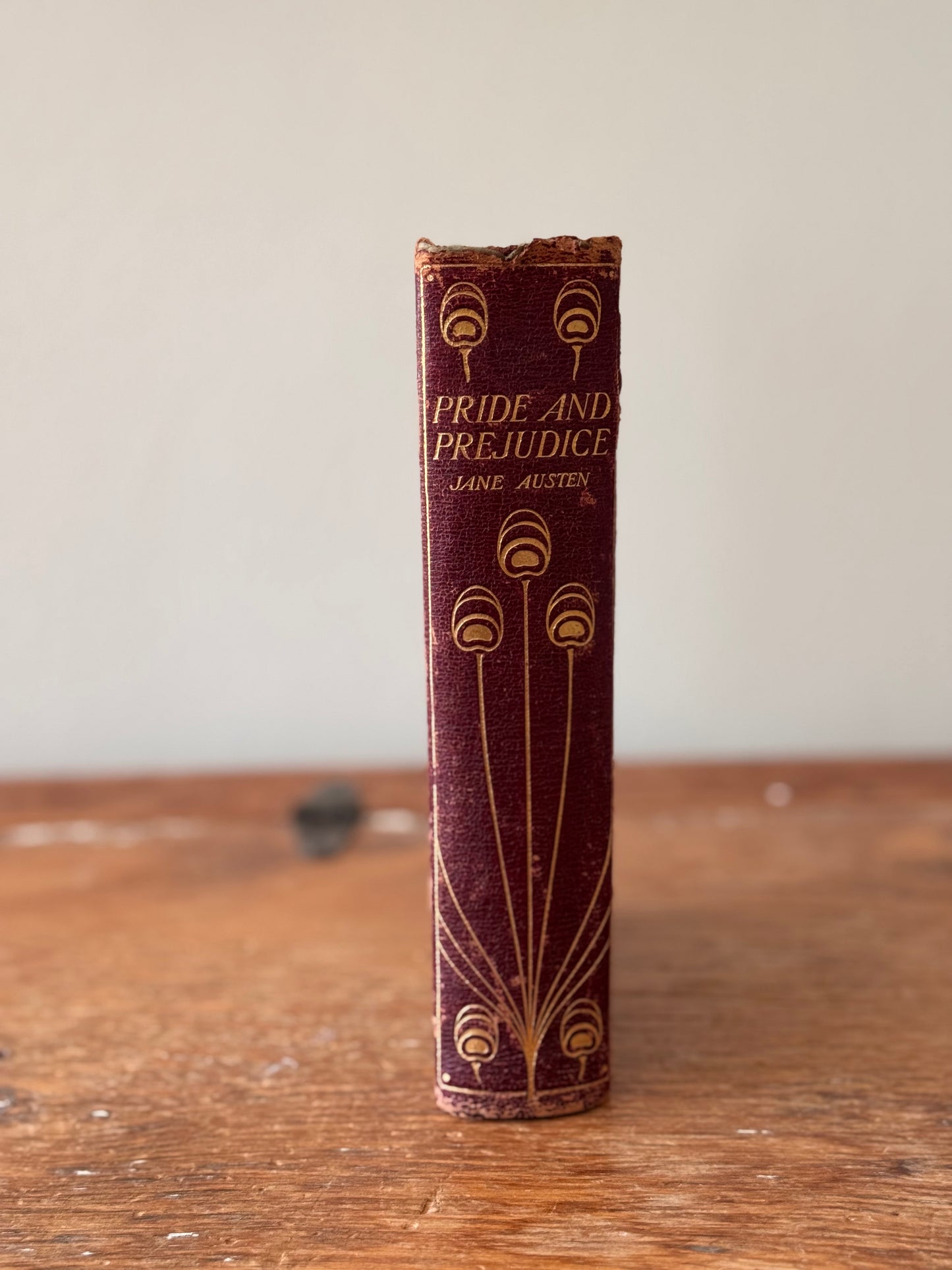 Antique Pride & Prejudice Jane Austen Chris Hammond Peacock Book circa 1900