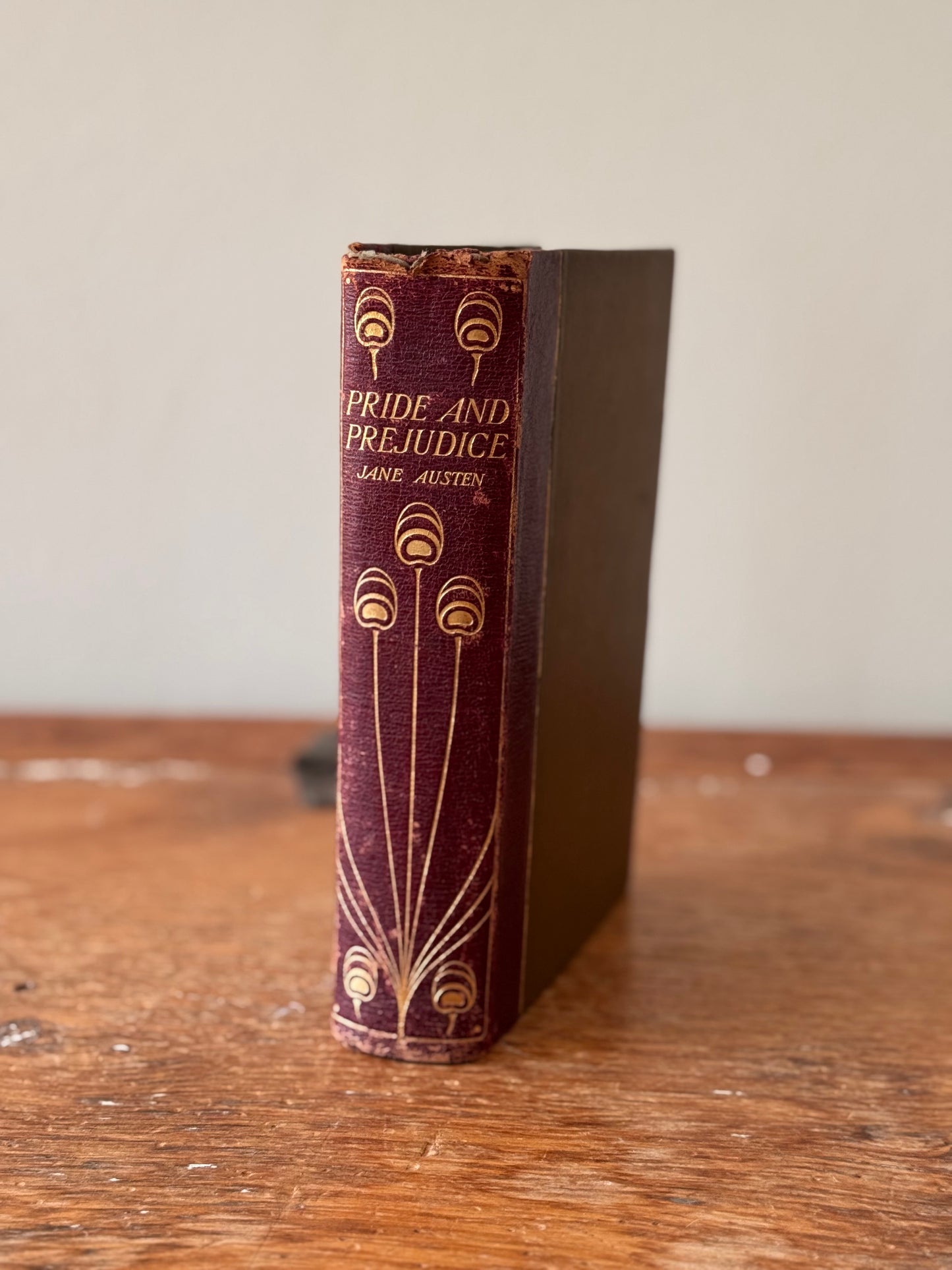 Antique Pride & Prejudice Jane Austen Chris Hammond Peacock Book circa 1900