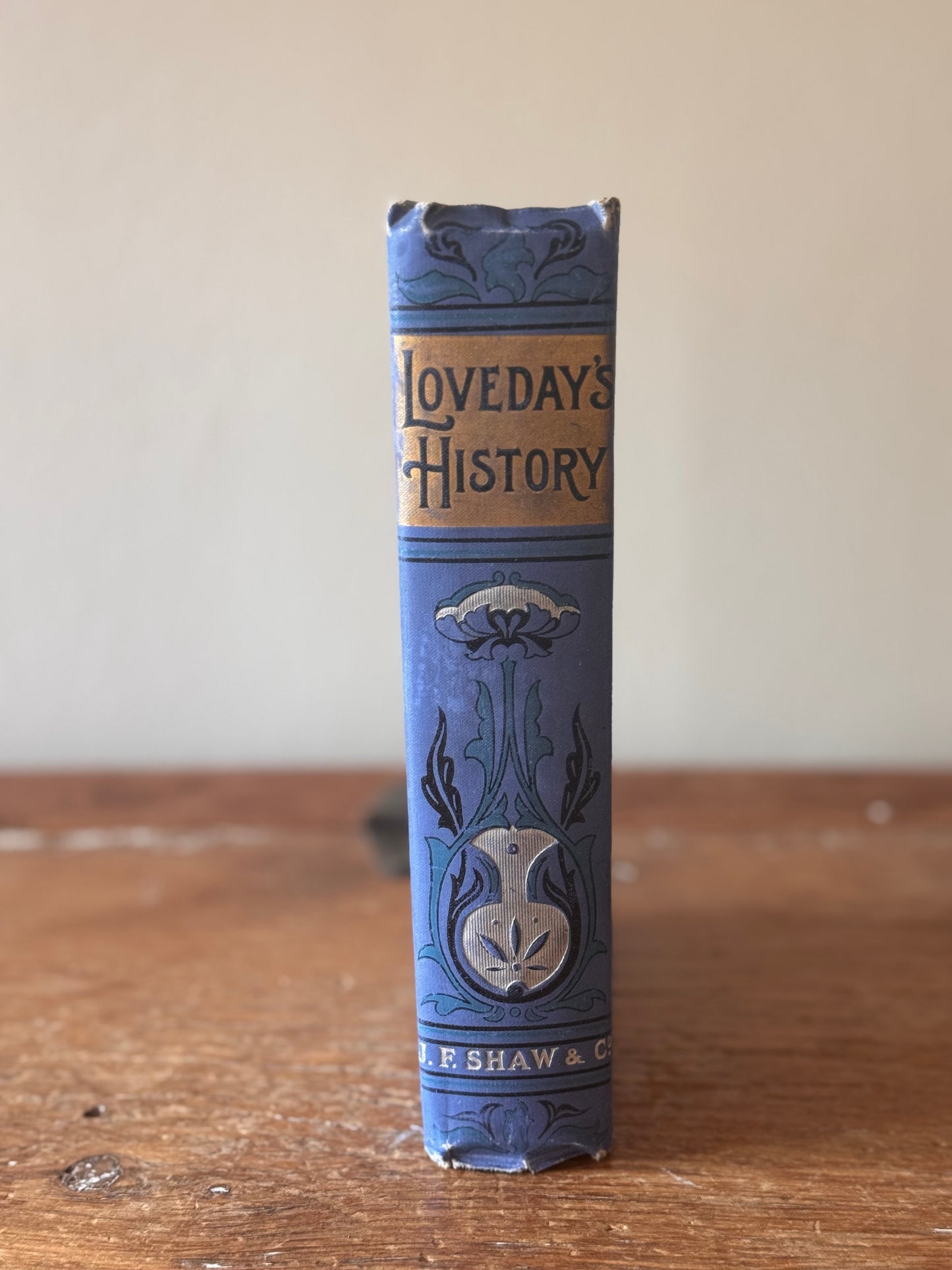 Antique Decorative Victorian Book Loveday’s History by Lucy Ellen Guernsey 1900s