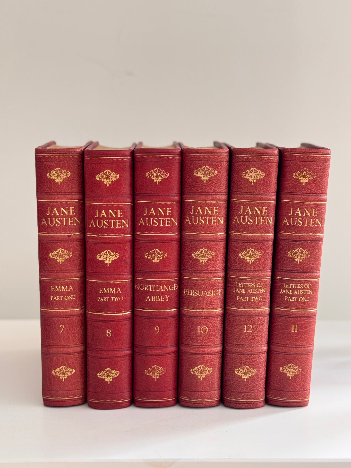 Antique Jane Austen Book Set 6 Volumes Manydown Edition 1907 Northanger Abbey Persuasion Emma