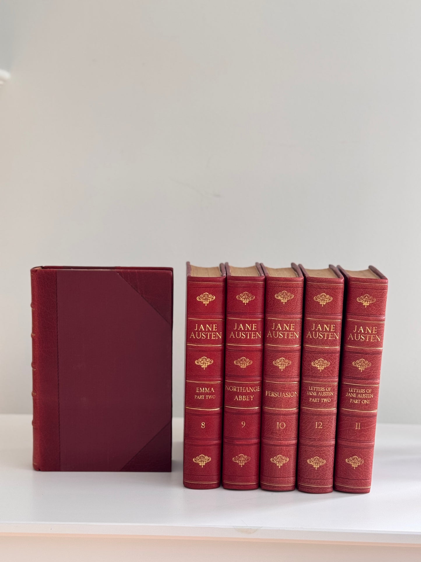 Antique Jane Austen Book Set 6 Volumes Manydown Edition 1907 Northanger Abbey Persuasion Emma