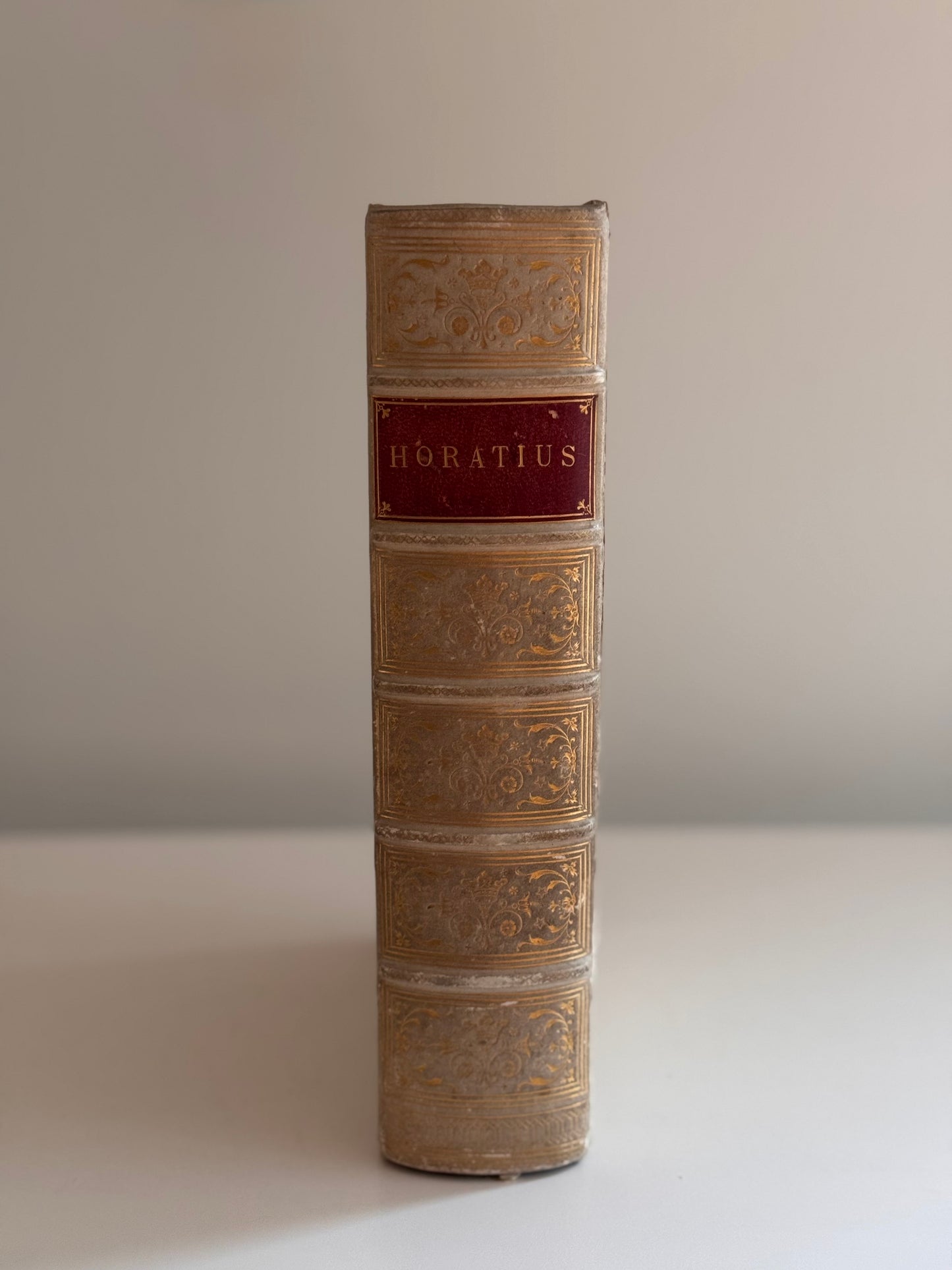 1849 Horatius Quintus Flacuss Rev. Henry Hart Milman Antique Book Gauffered Gilt
