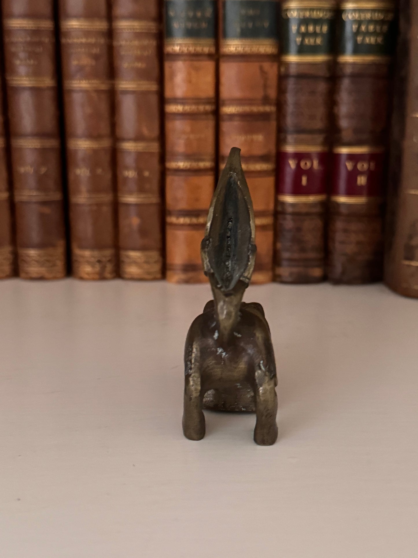 Antique French Bronze Figure Of A Foo Dog Small Statue Paper Weight Decoration