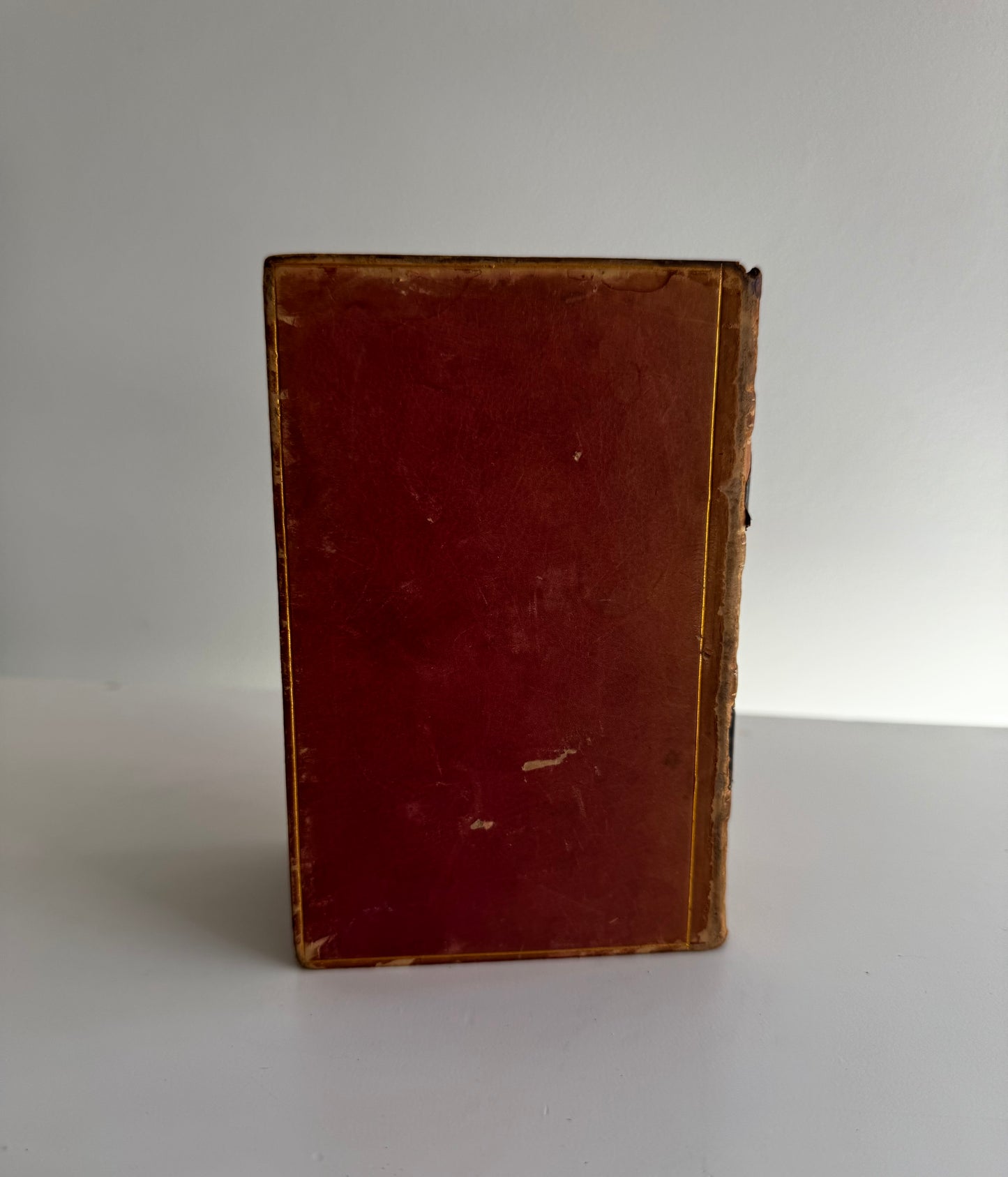 Antique 1823 Two Volumes of The Percy Anecdotes Full Leather Fine Binding Books