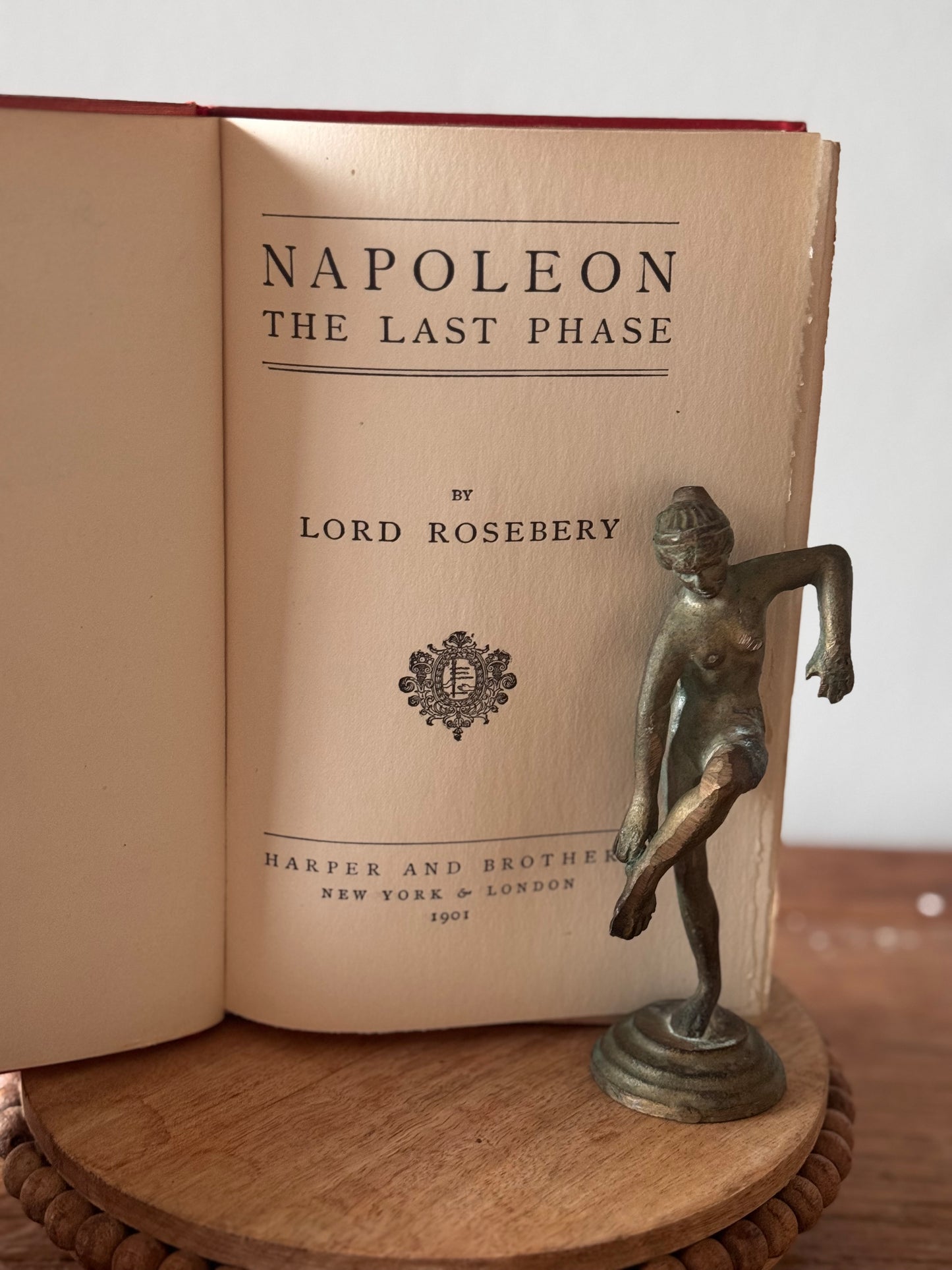 Antique Red Decorative Book Lot A Wanderer In Holland & Napoleon Early 1900s