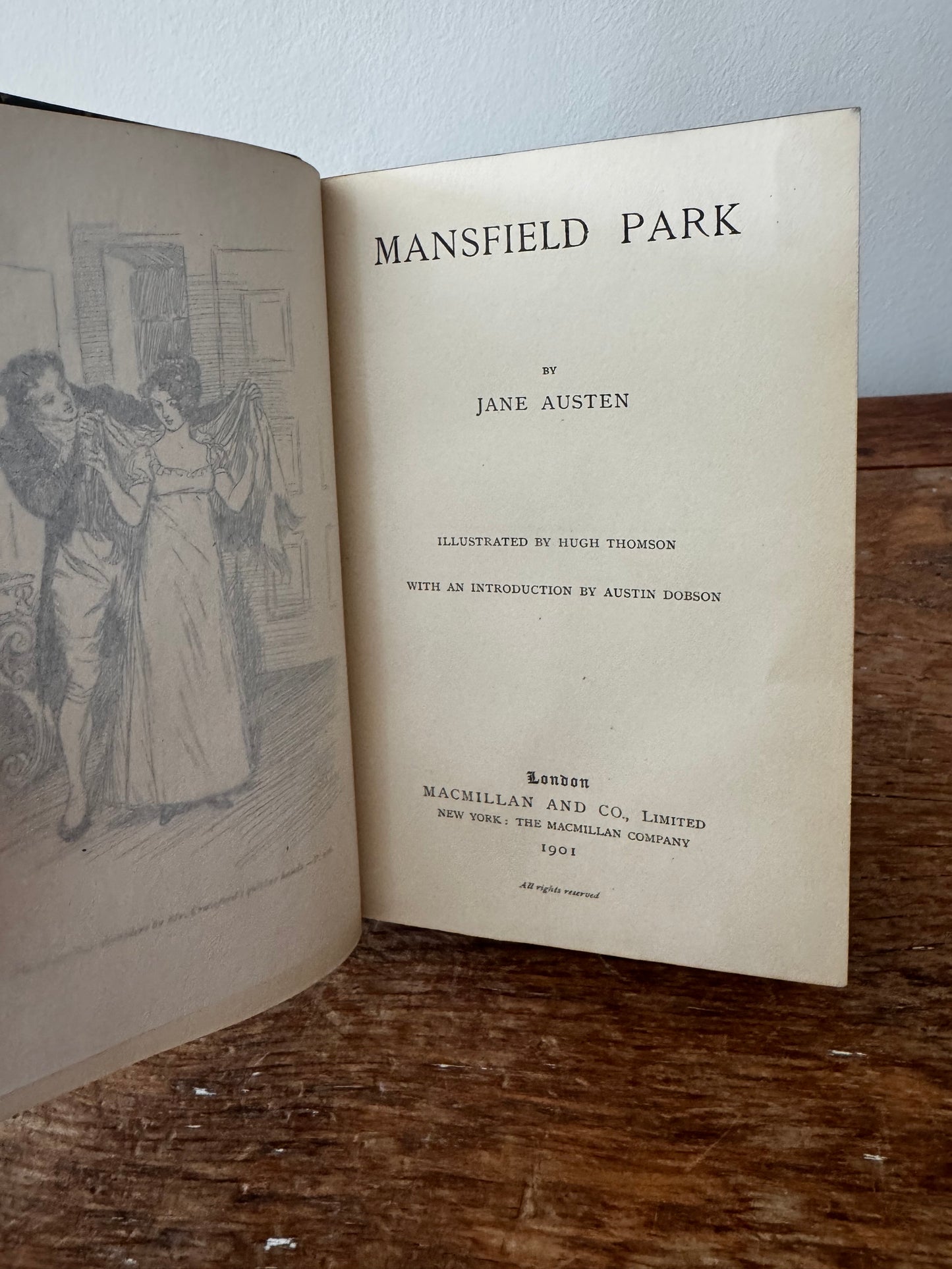 Jane Austens Novels Sense & Sensibility Mansfield Park 1901 Set Hugh Thomson