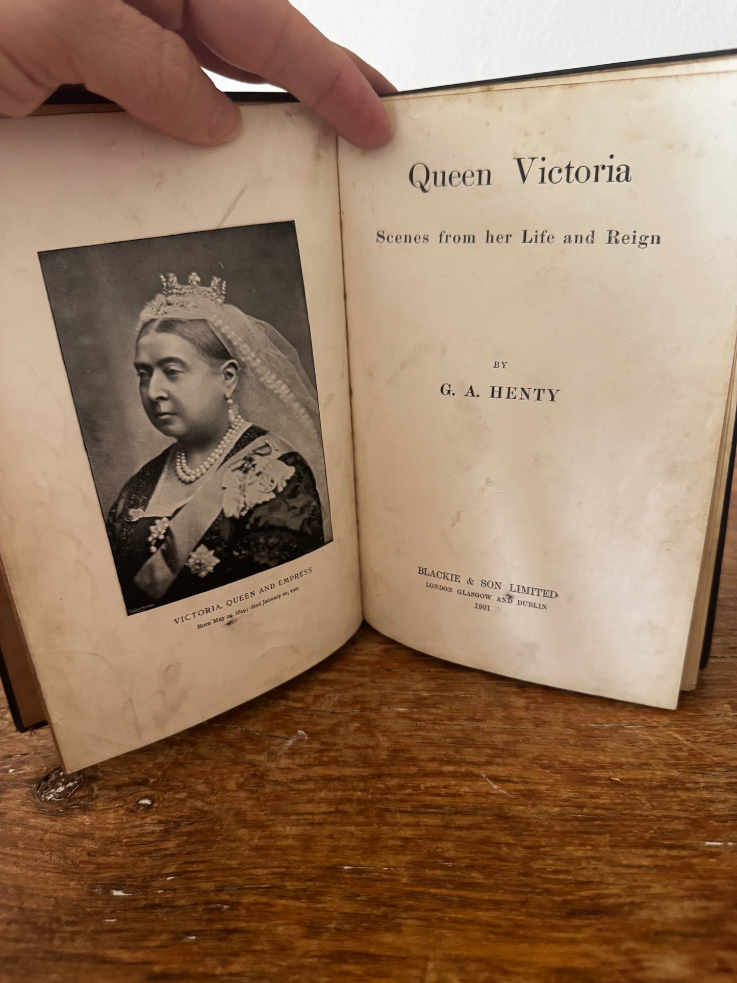 Queen Victoria Antique Book Lot