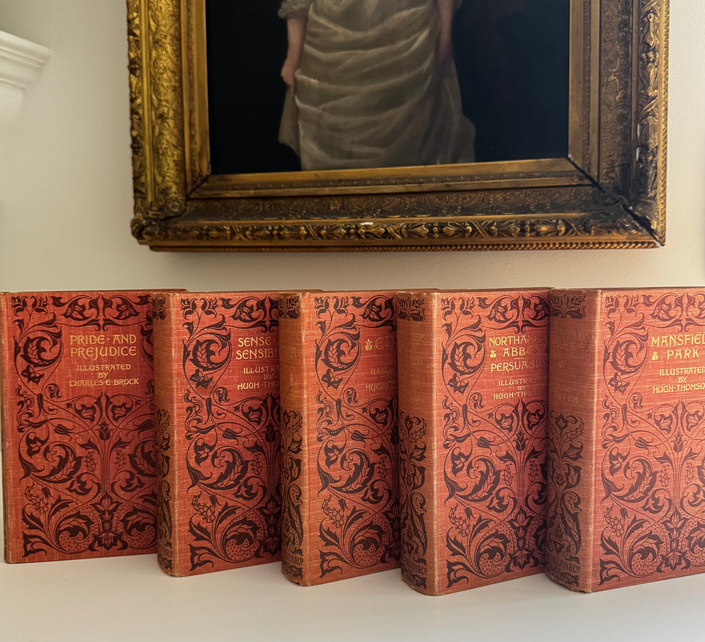 Complete Set Jane Austen’s Works Hugh Thomson CE Brock 1901 Pride & Prejudice