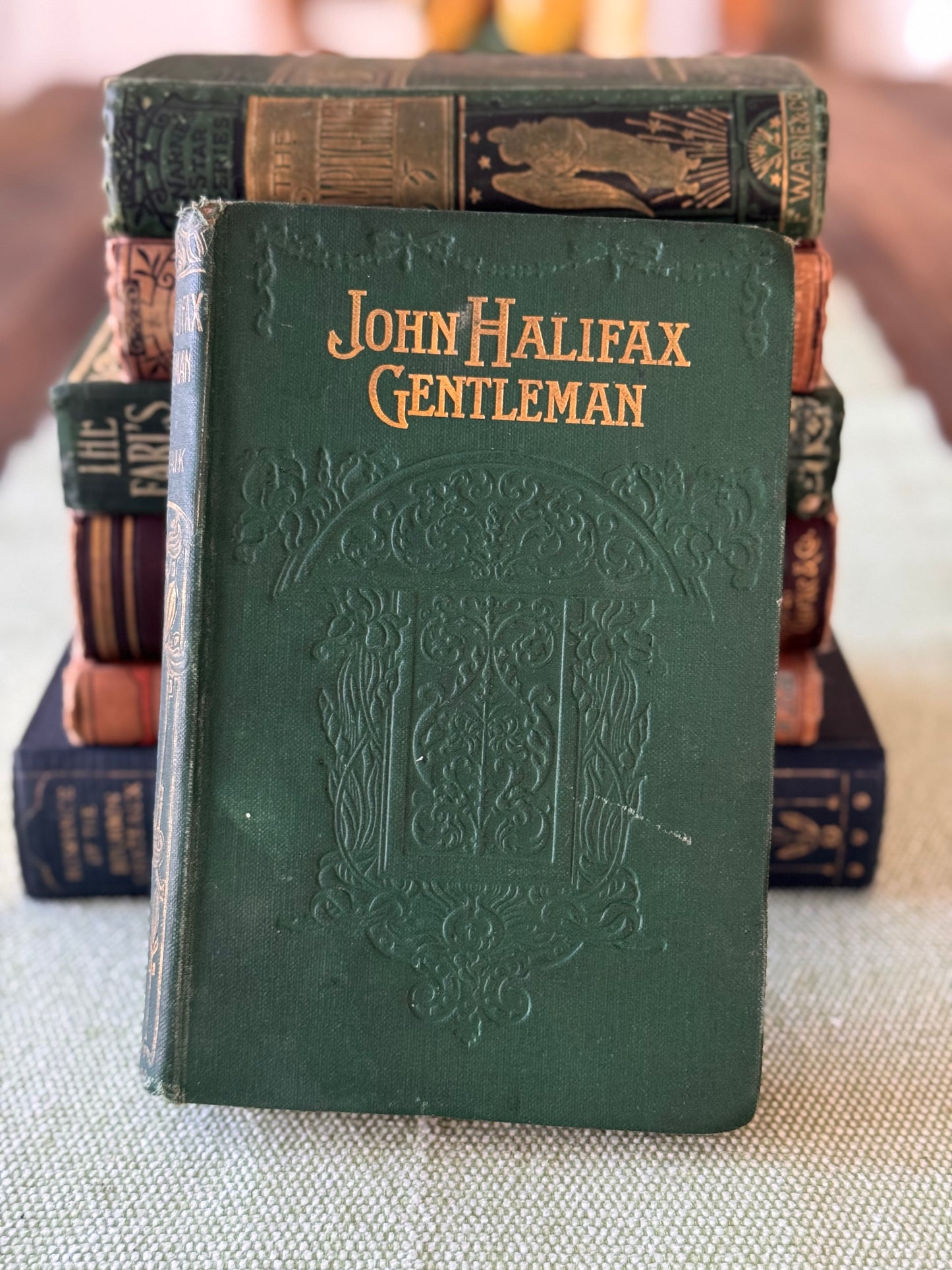 Antique Book Bundle Susan Warner Lamplighter John Halifax 1800s 1900s Good