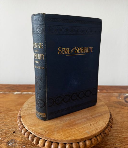 Sense & Sensibility by Jane Austen  Antique Victorian Copy 1890s Nicholson Sons