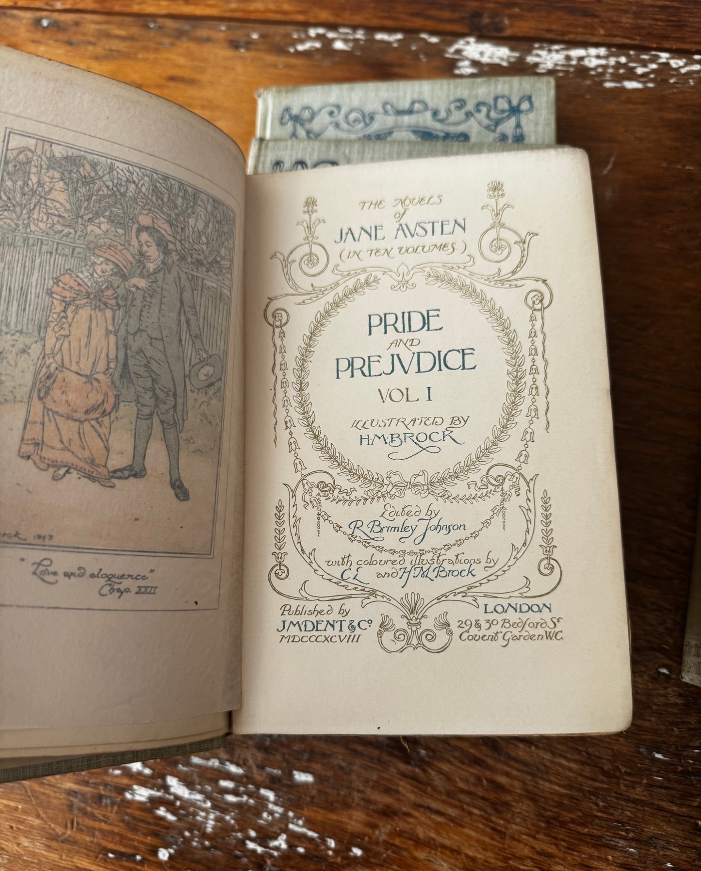 Jane Austen JM Dent 10-Volume Set Illustrated Brock 1908