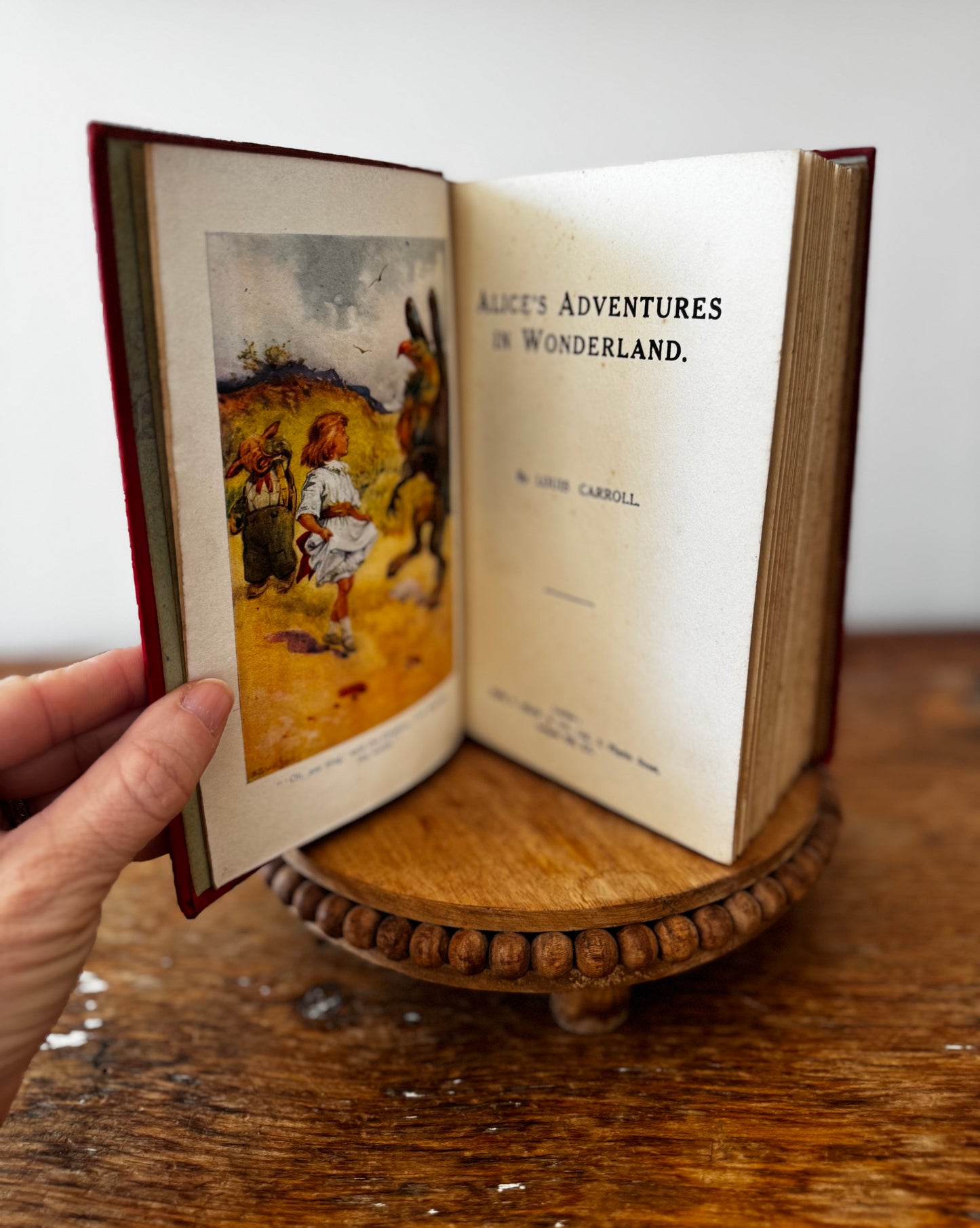 Alice In Wonderland By Lewis Carroll John F Shaw Publish 1900s Antique Book