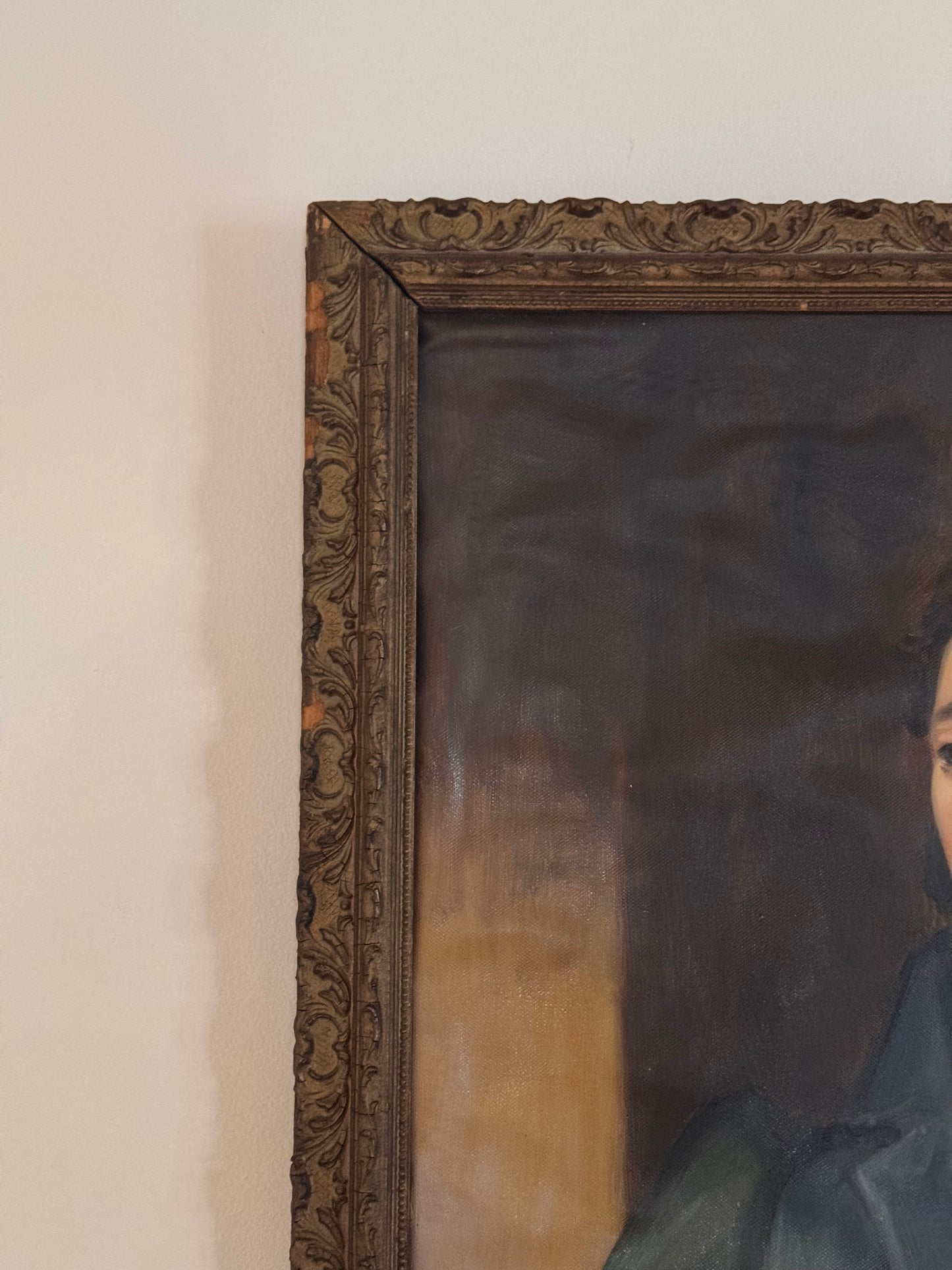 Contemporary Reproduction Of Antique 19c Regency Era Oil On Canvas Male Portrait