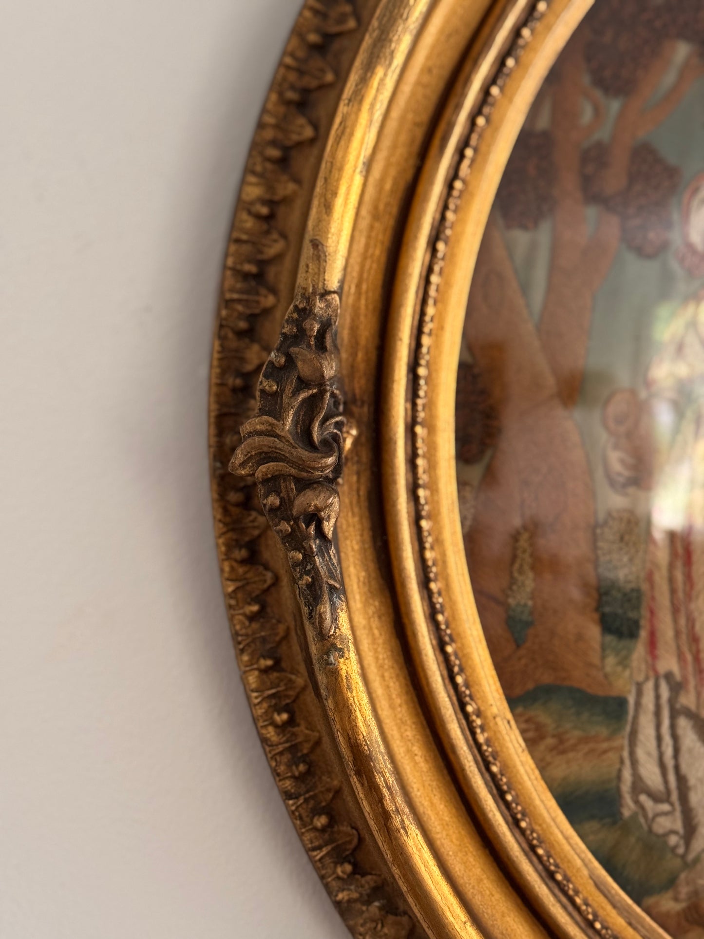 RESERVED Antique 19c Georgian Needlepoint Portrait