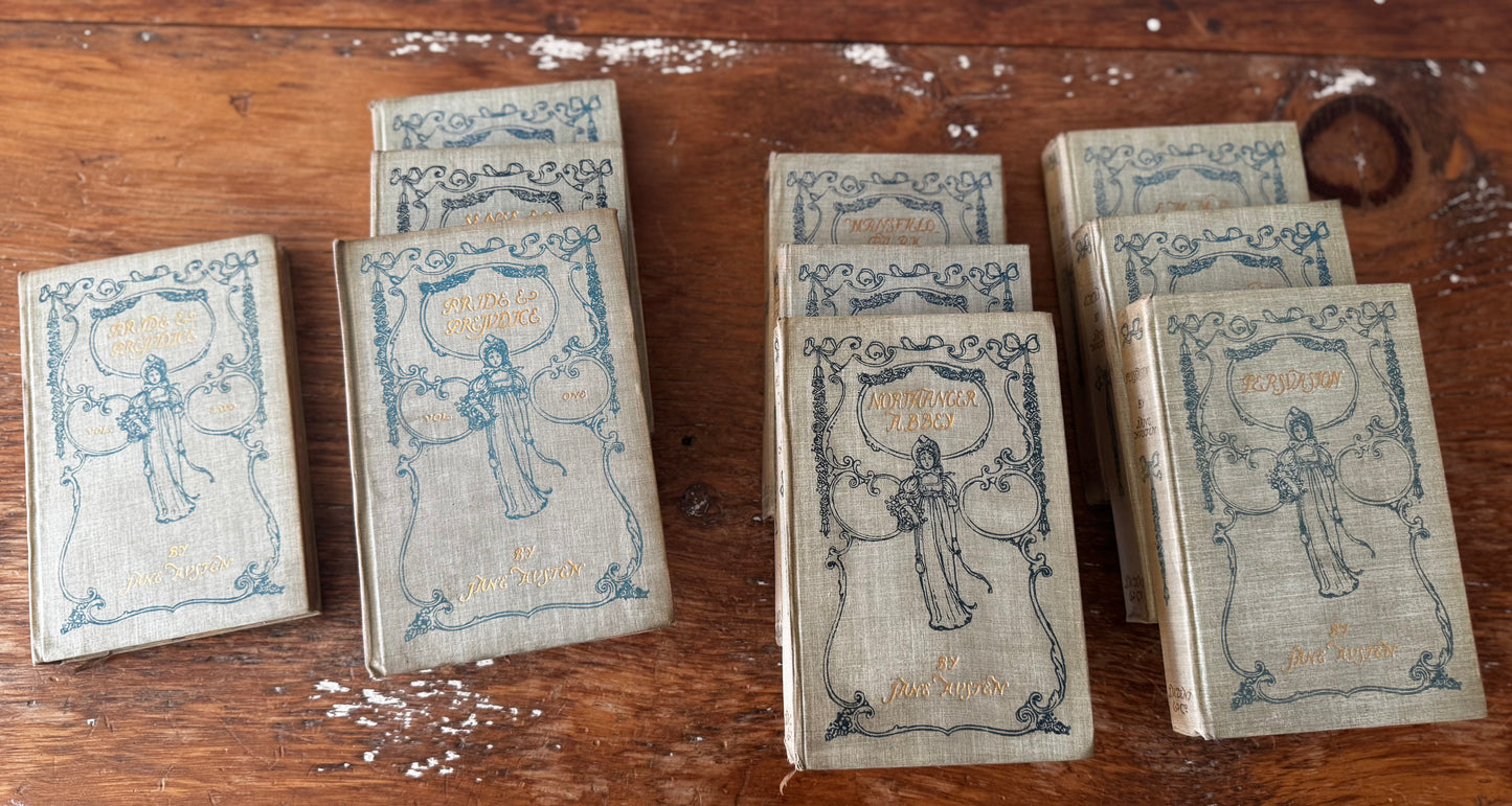 Jane Austen JM Dent 10-Volume Set Illustrated Brock 1908