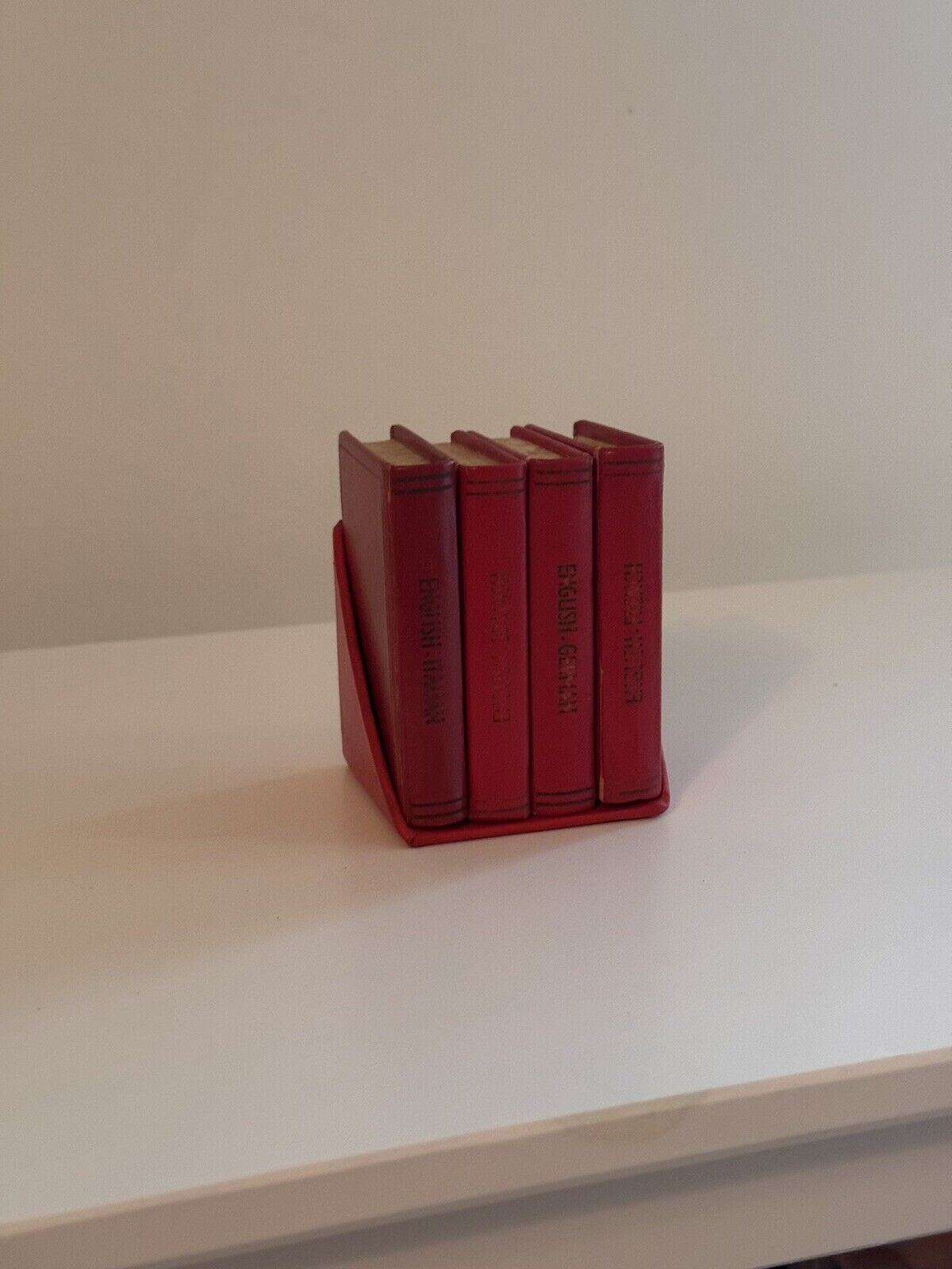 Vintage 1960s Mini Dictionary Set Italian French German Spanish English