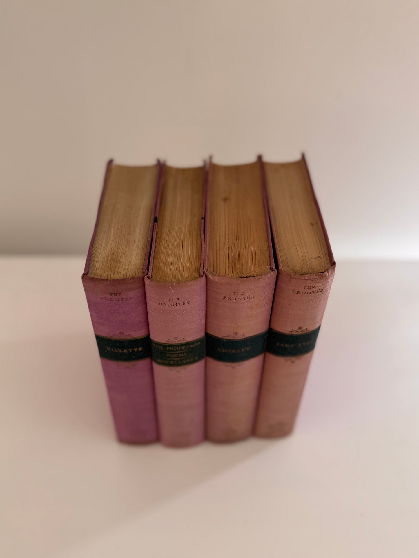 Vintage Charlotte Bronte Book Set Heather Edition Allan Wingate London 1949