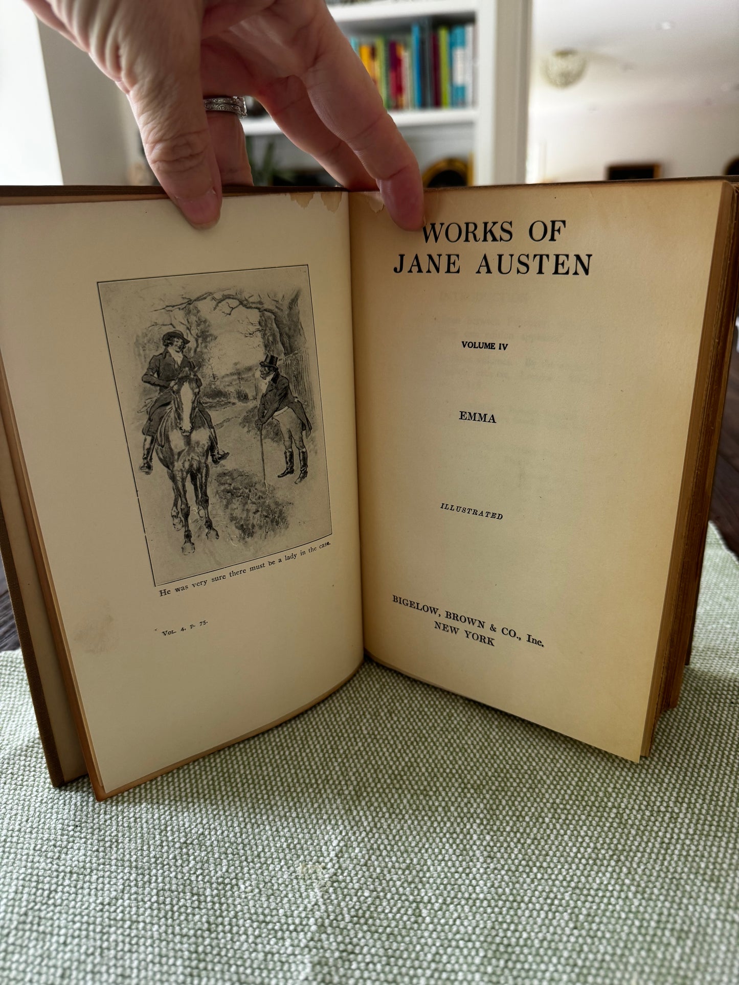 Emma by Jane Austen National Library Edition c1900s Illustrated