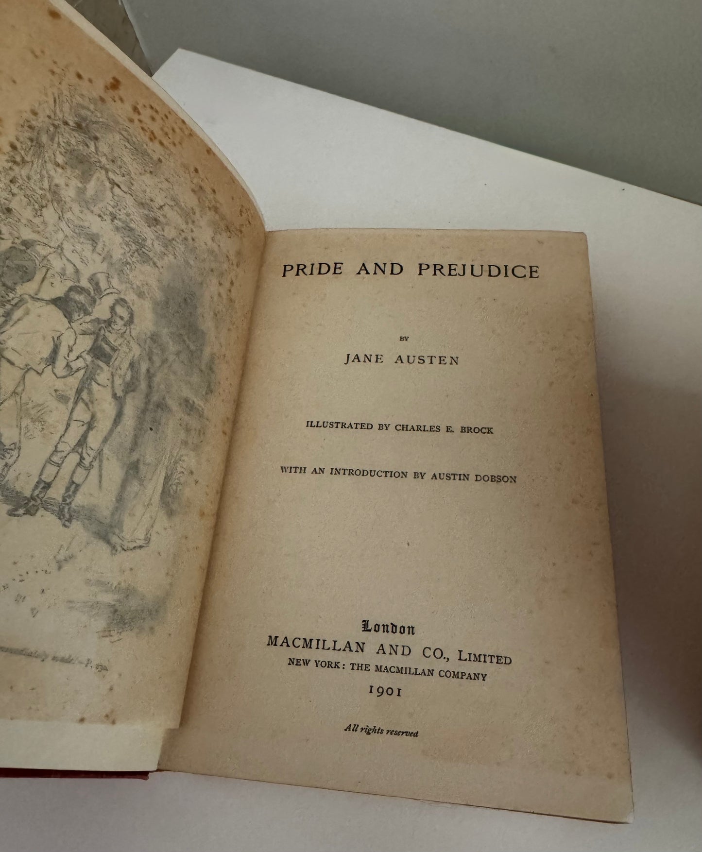 Complete Set Jane Austen’s Works Hugh Thomson CE Brock 1901 Pride & Prejudice