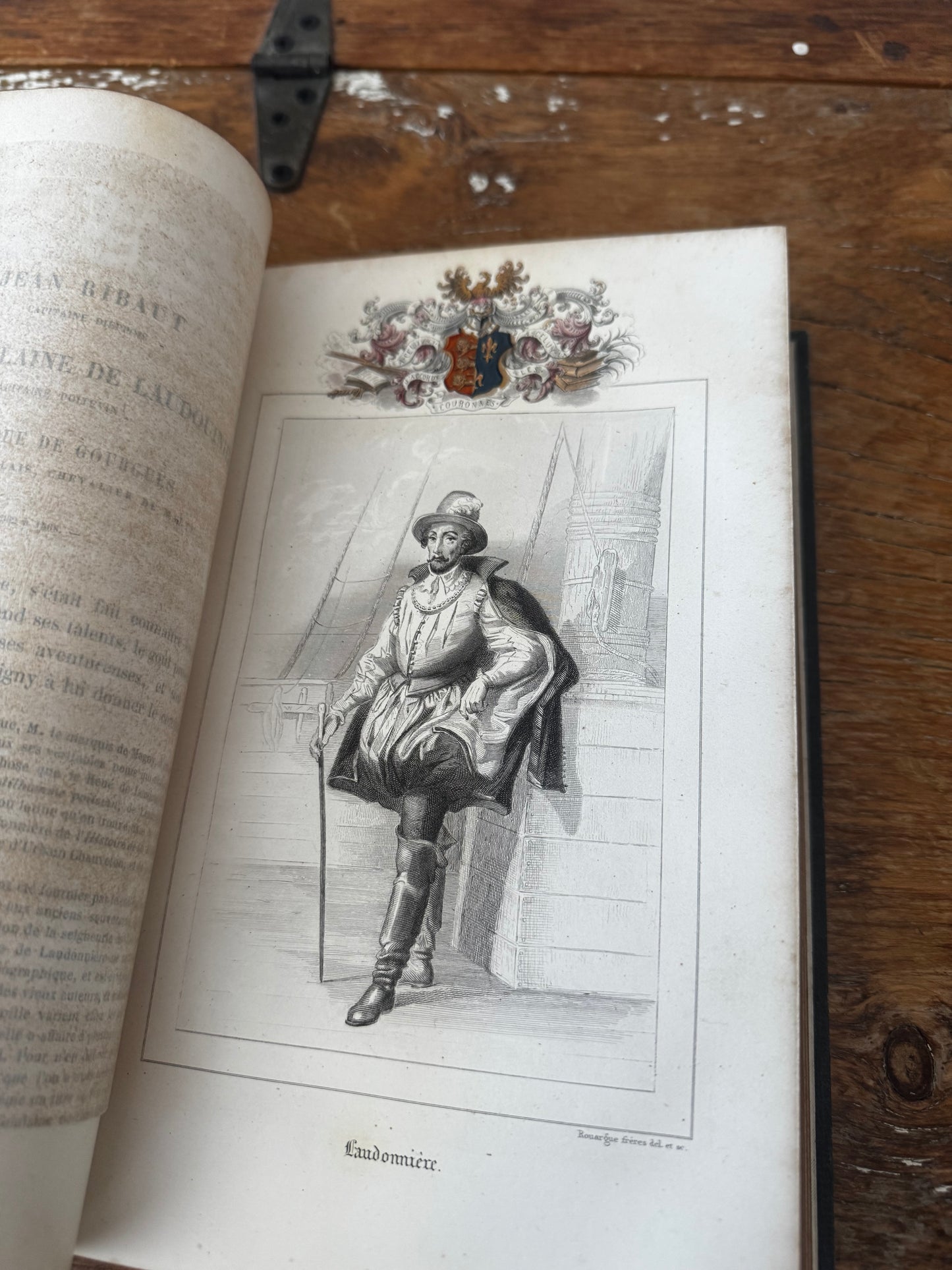 Antique 1847 French Book Les Navigateurs Francais Victorian