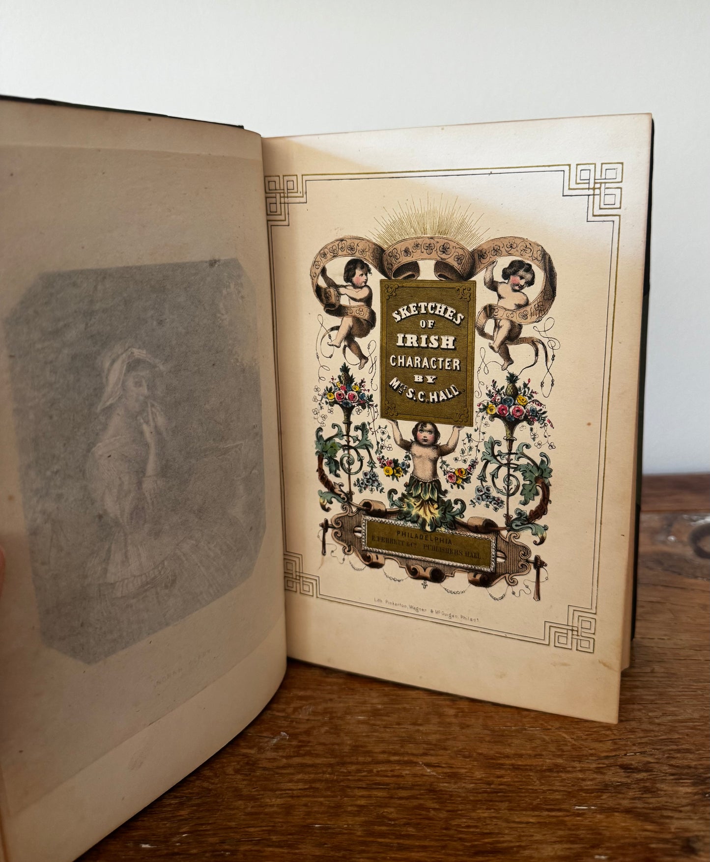 Antique Copy of 1846 Sketches of Irish Character Mrs Hall Fine