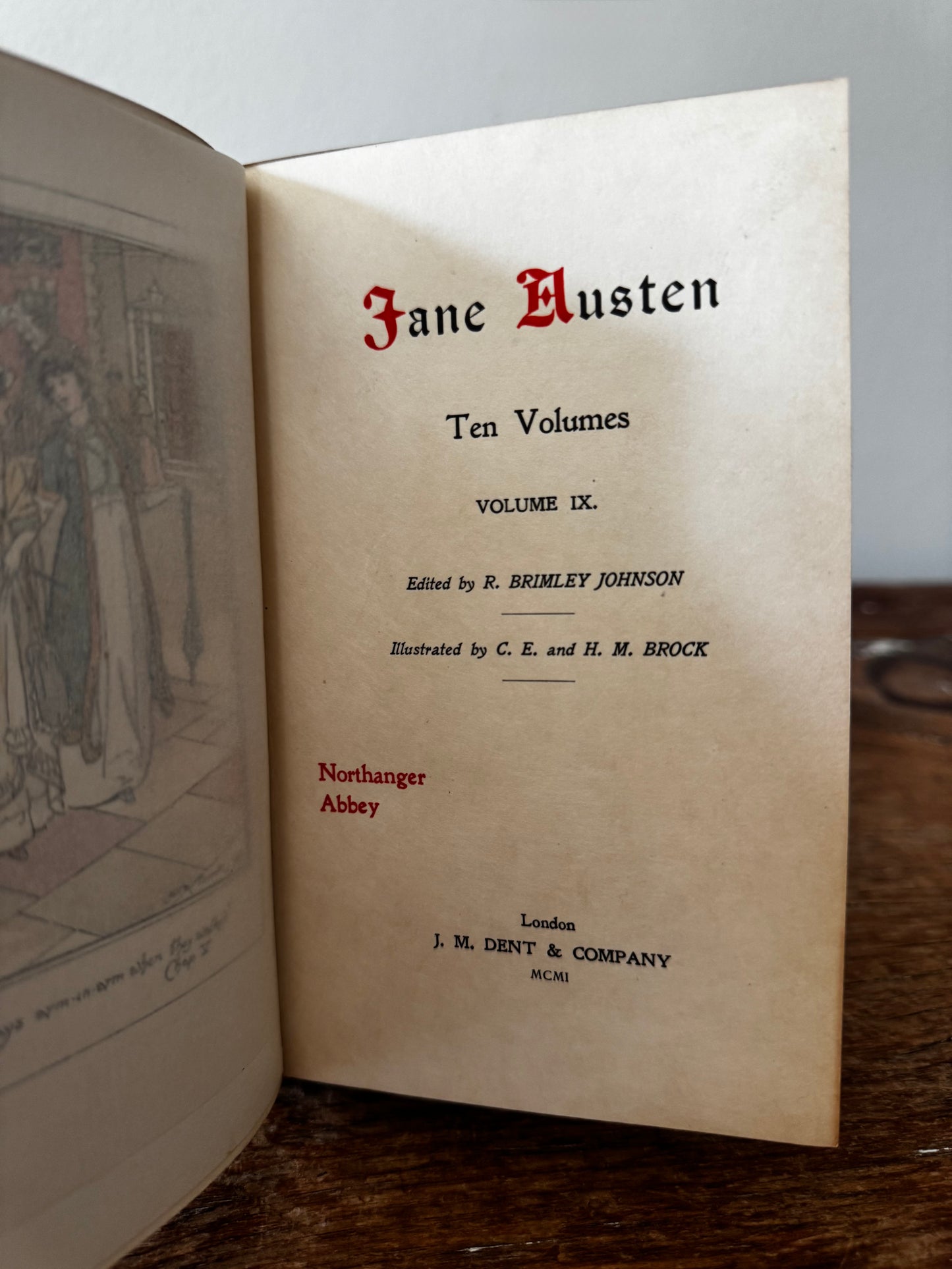 Jane Austen’s Novels Winchester Northanger Abbey Persuasion 1901