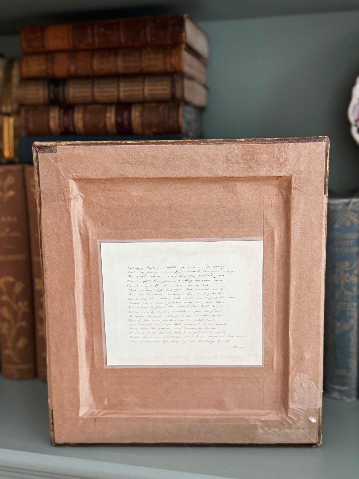 Antique Early 19th Century Regency Era Small Watercolor Portrait Henry Kirke White