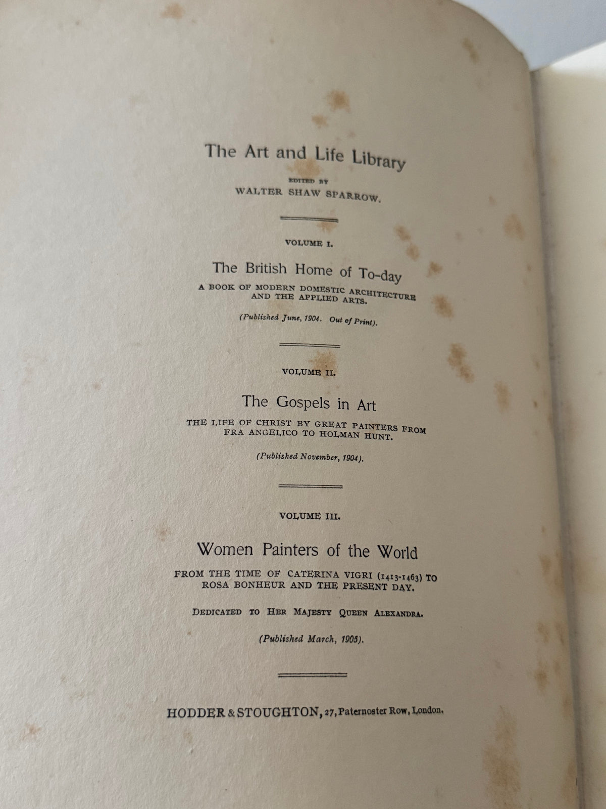 Women Painters of the World by Walter Shaw Sparrow 1905 Antique Book