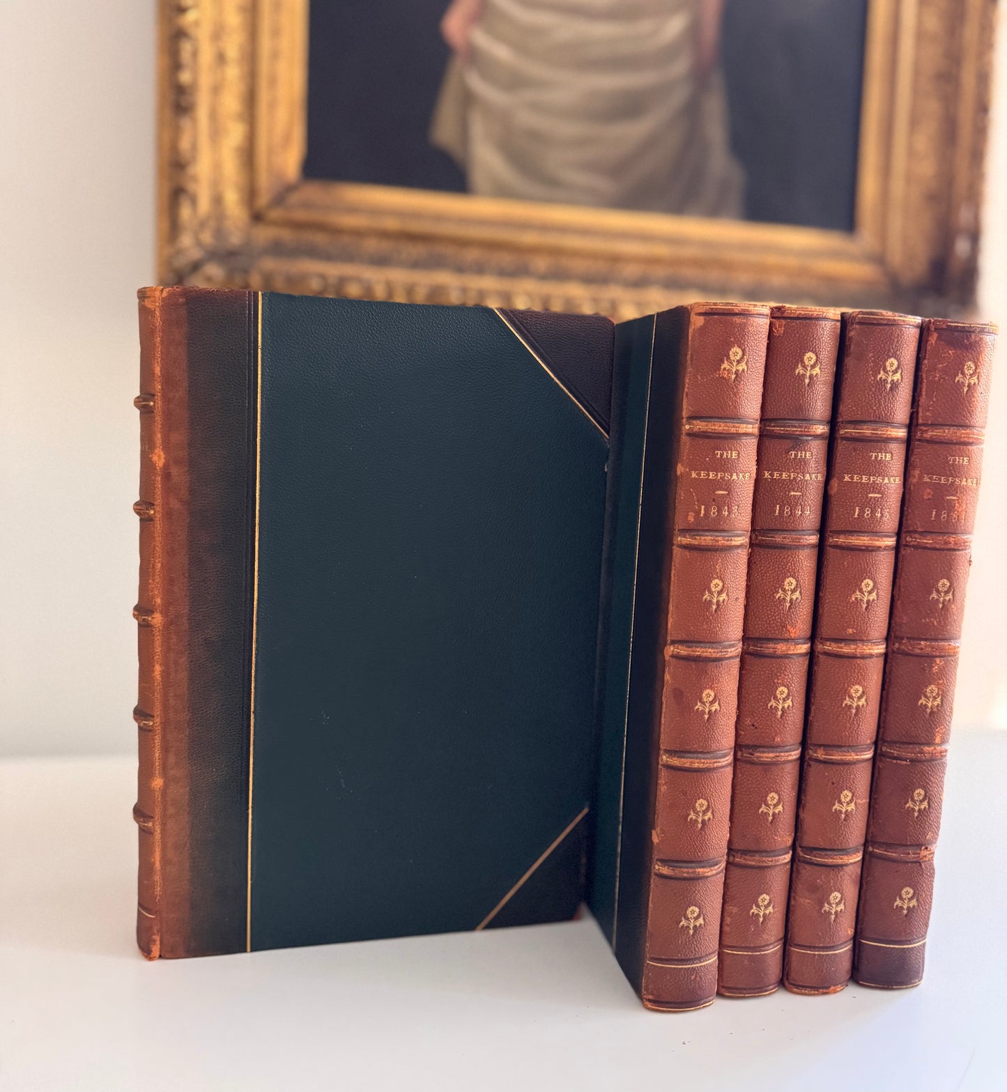 Antique 19c The Keepsake Lady Blessington Book Set 1842-45 & 1851