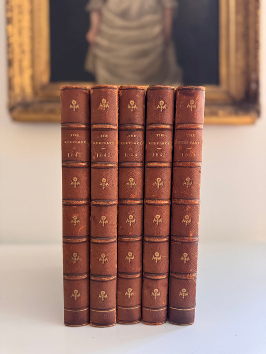 Antique 19c The Keepsake Lady Blessington Book Set 1842-45 & 1851
