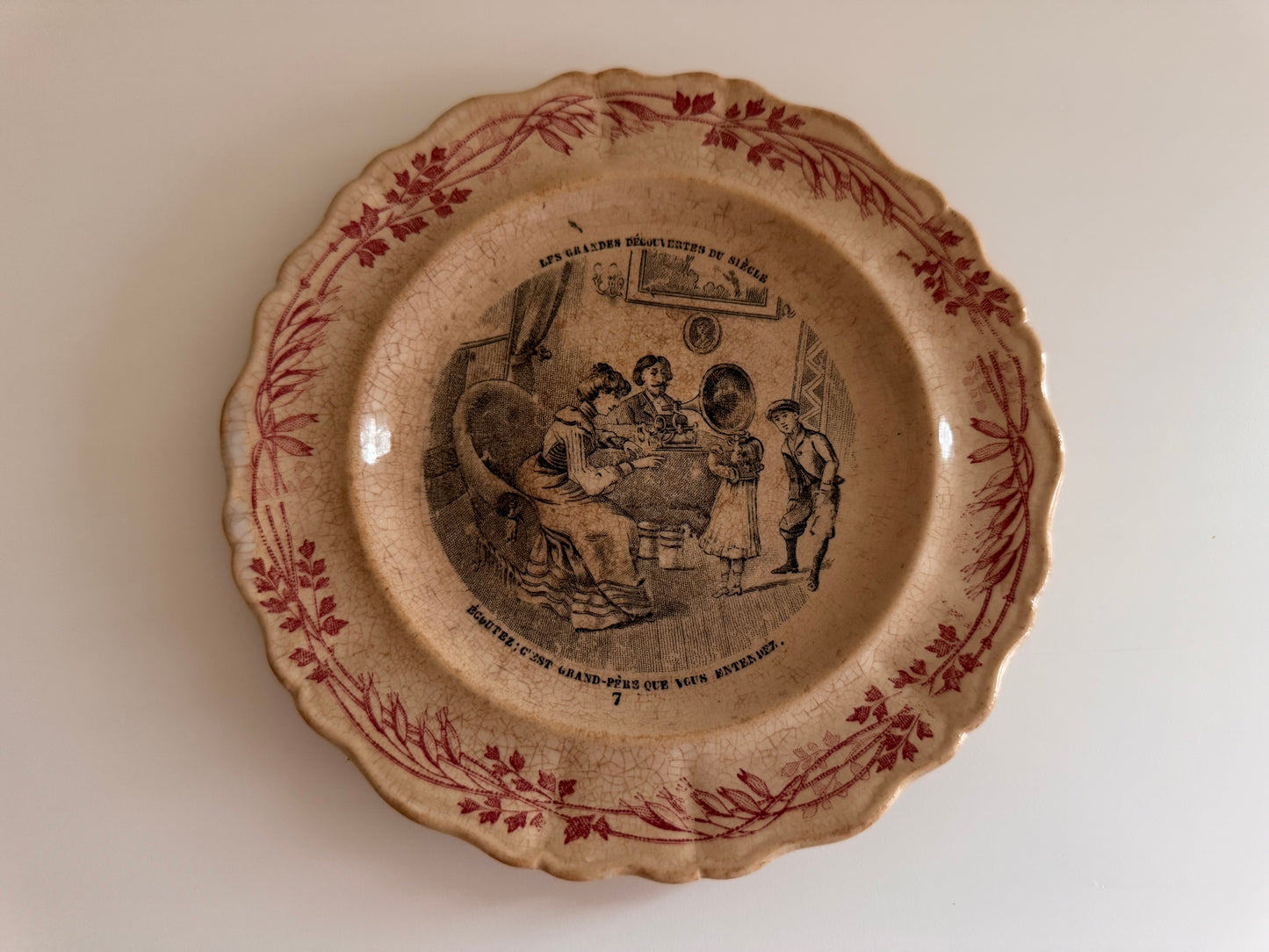 RESERVED 3 Antique Creil et Montereau 1890’s plates