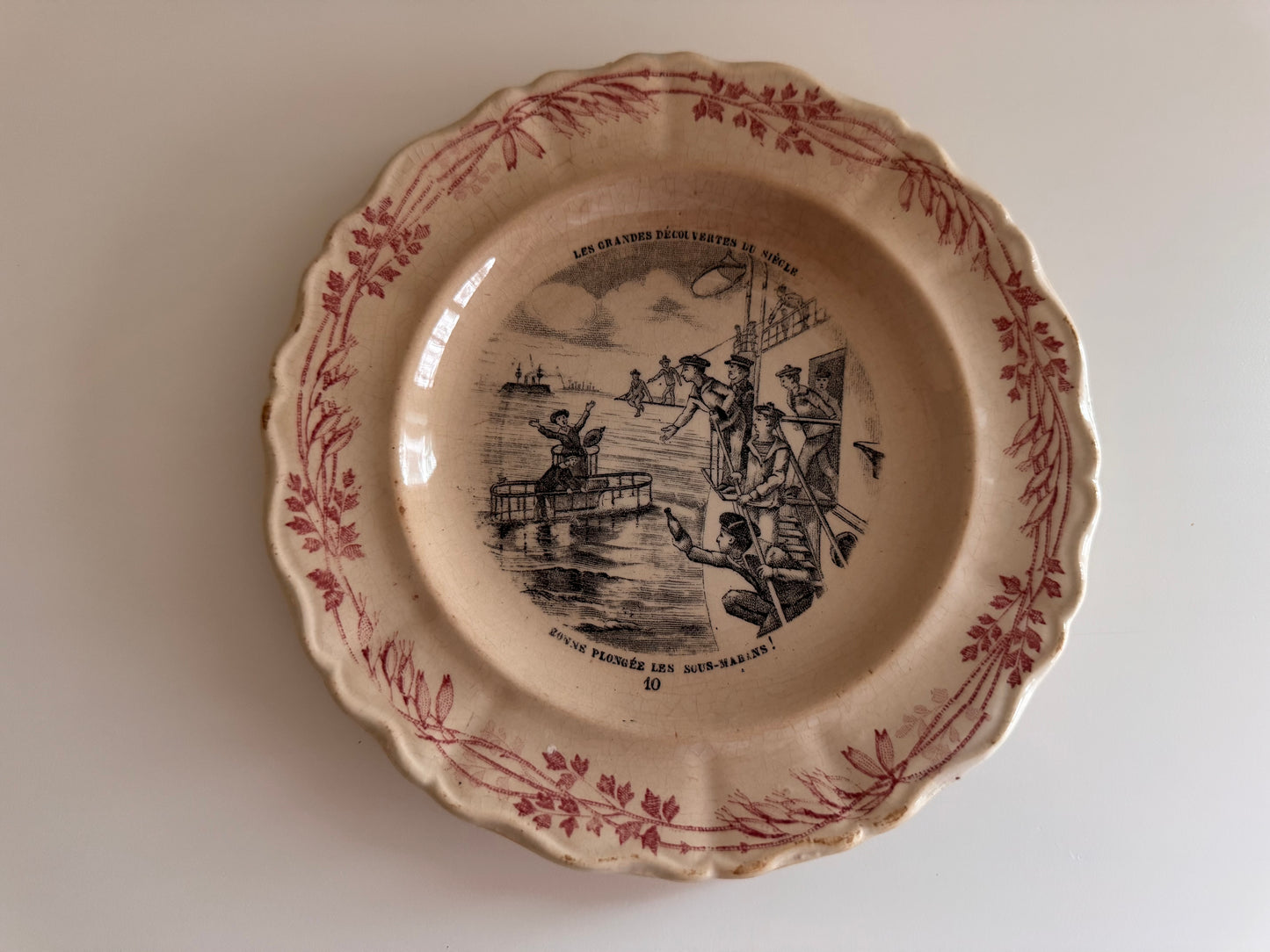 RESERVED 3 Antique Creil et Montereau 1890’s plates