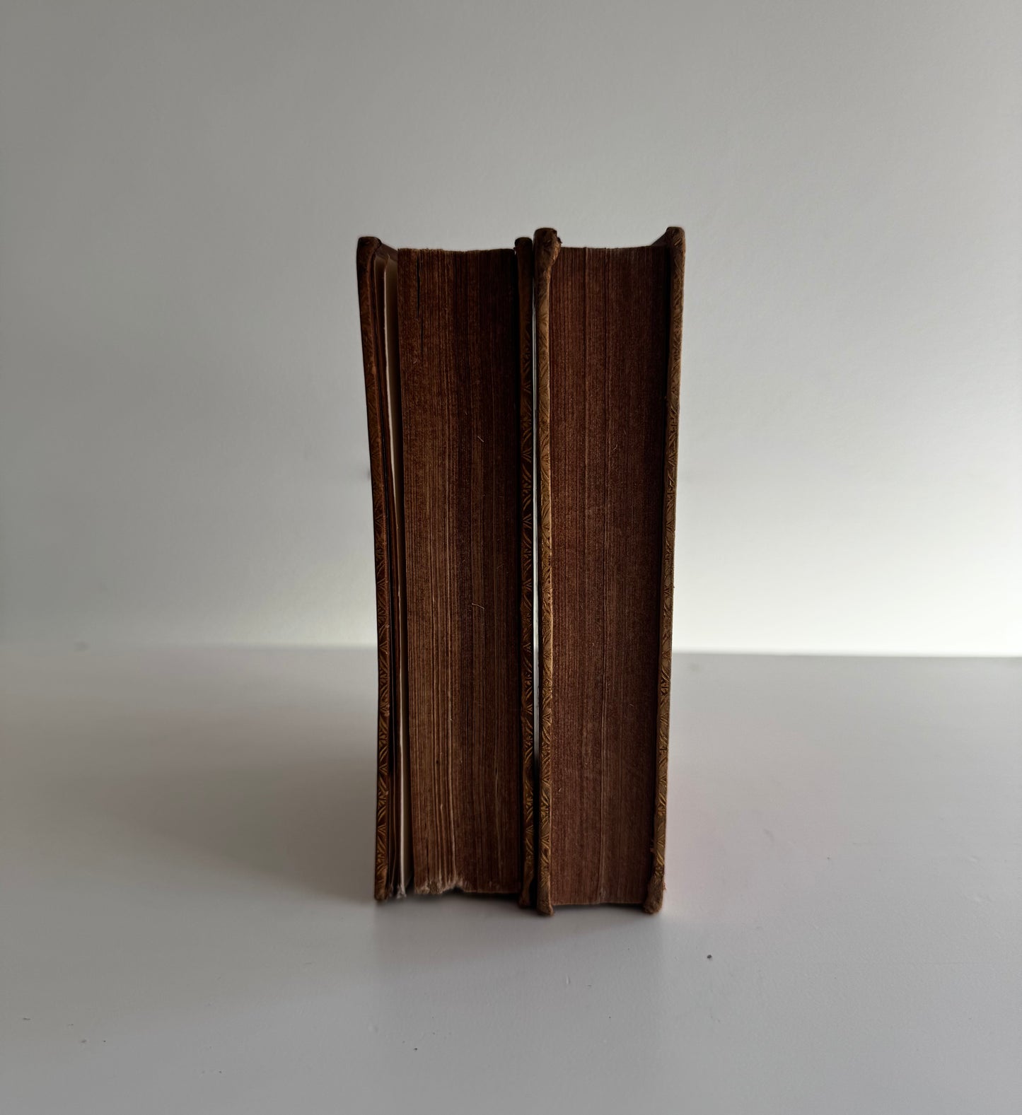 Antique 1823 Two Volumes of The Percy Anecdotes Full Leather Fine Binding Books