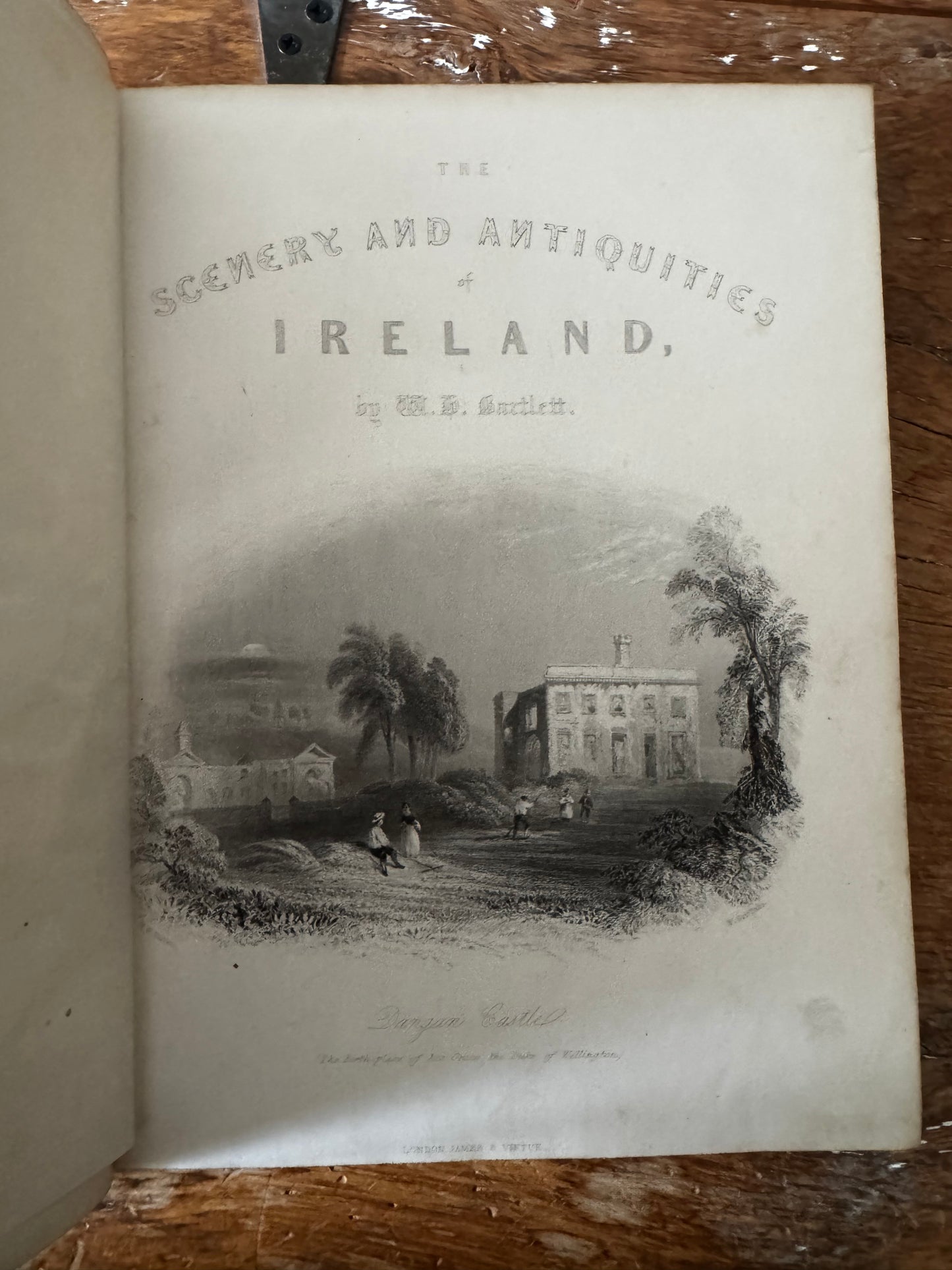 The Scenery & Antiquities Of Ireland Illustrated WH Bartlett 1852 Two Volume Set