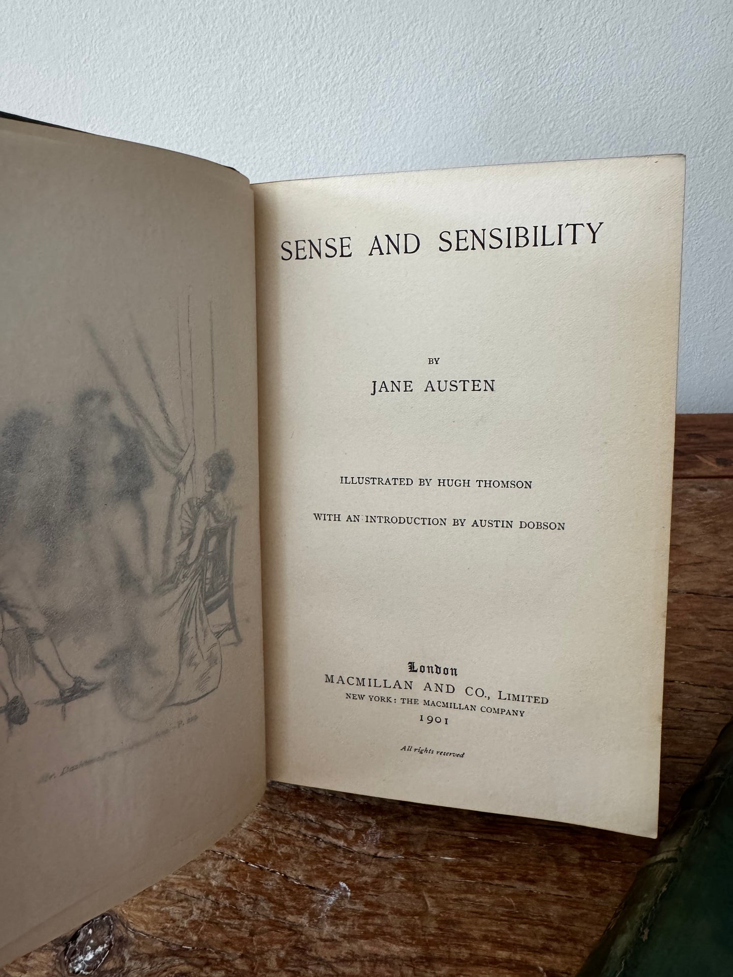 Jane Austens Novels Sense & Sensibility Mansfield Park 1901 Set Hugh Thomson