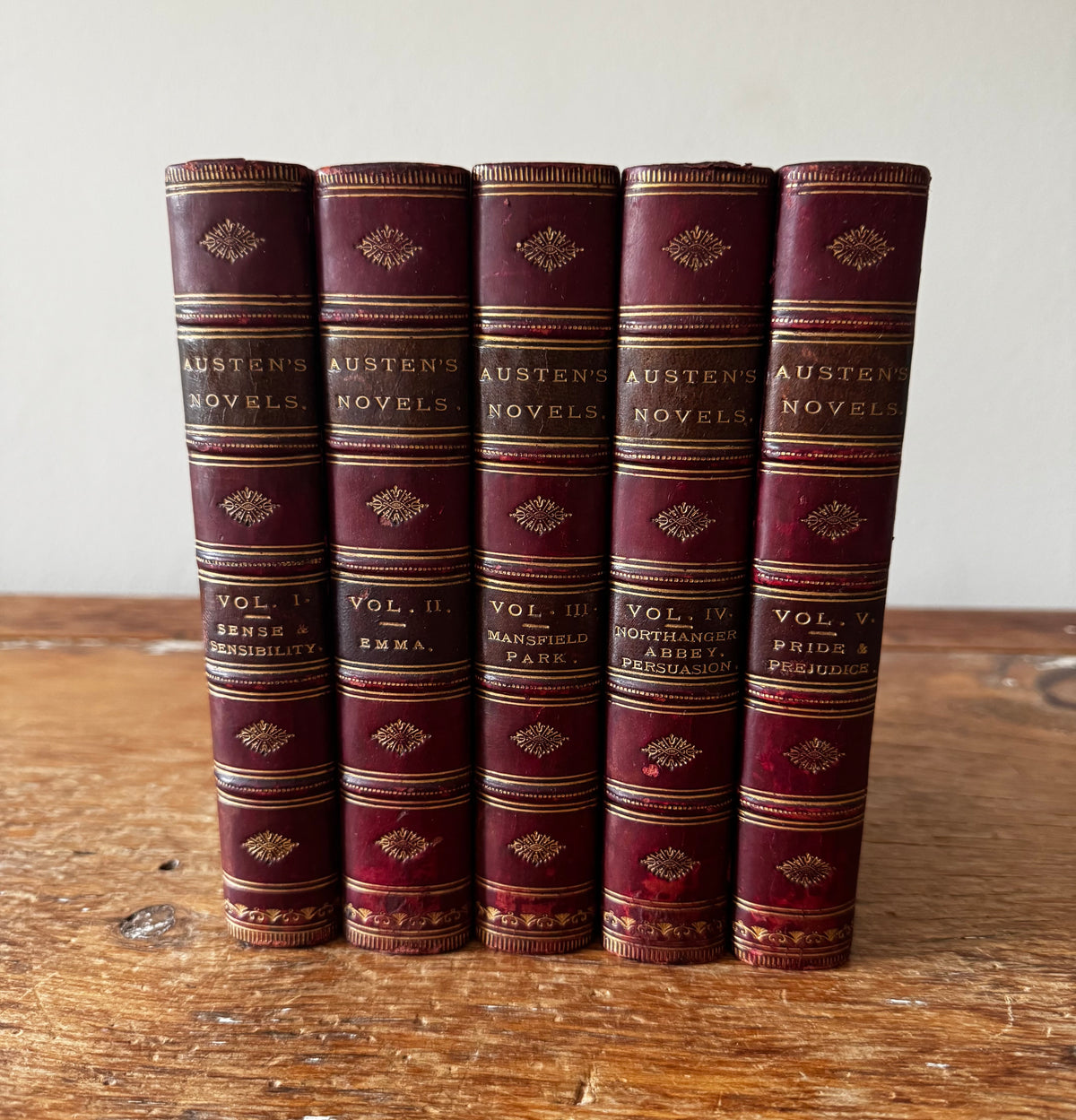Jane Austen’s Novels Full Set Richard Bentley 1869 Fine Bind  Pride & Prejudice 3rd “New”Edition