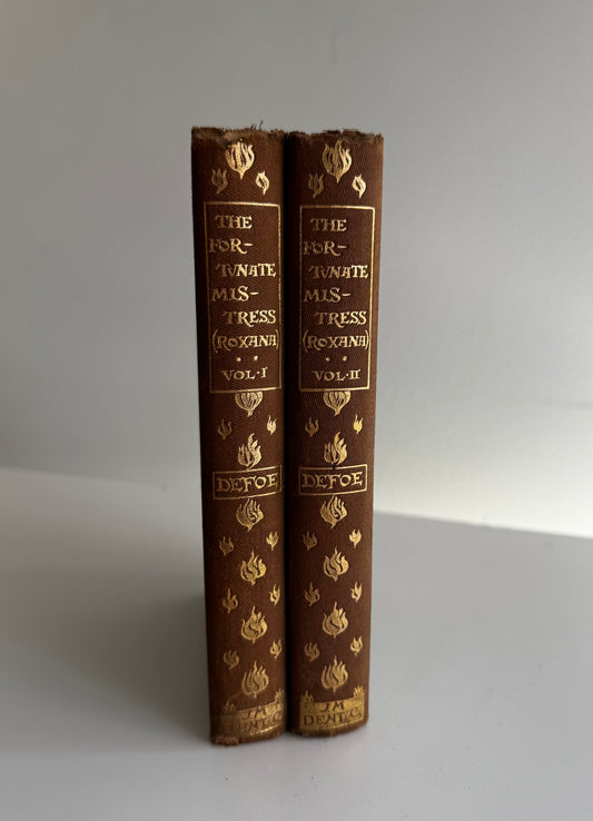 Antique 1895 The Fortunate Mistress or Roxana By Daniel Defoe Illustrated Dent